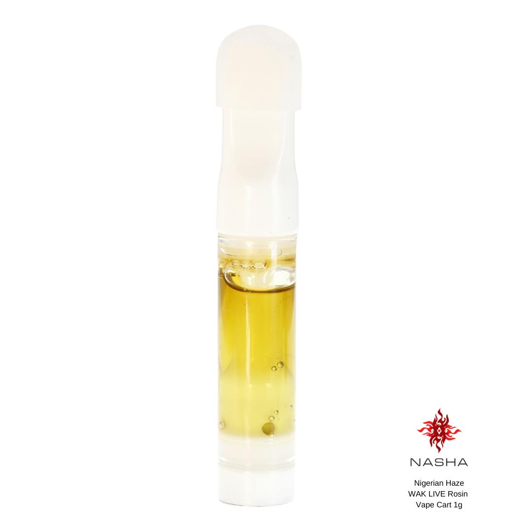 Nigerian Haze WAK Live Rosin Vape Cart 1 gram (High Water Farm) - image 1