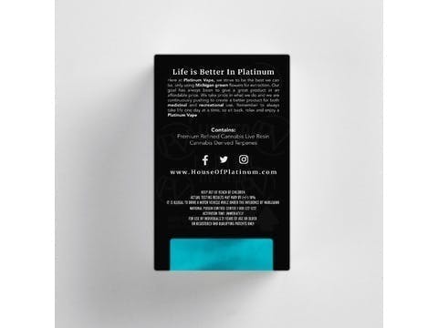 Platinum Vape LIVE RESIN Papaya (Indica) 510 thread cartridge 1g - image 3