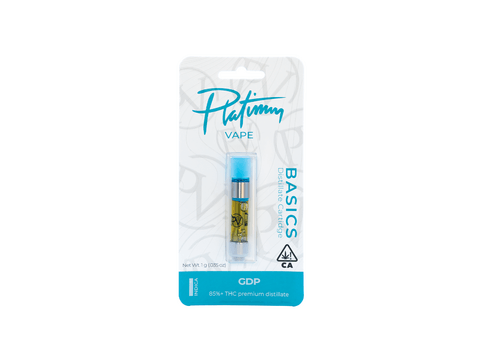 Platinum Vape Granddaddy Purple (Indica) 510 thread cartridge 1g - image 1
