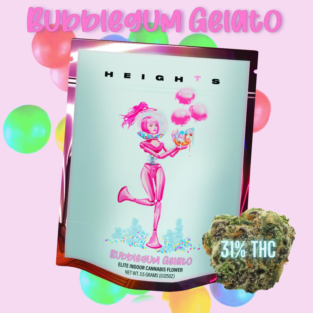 HEIGHTS Bubblegum Gelato 3.5g Indoor Flower - image 1