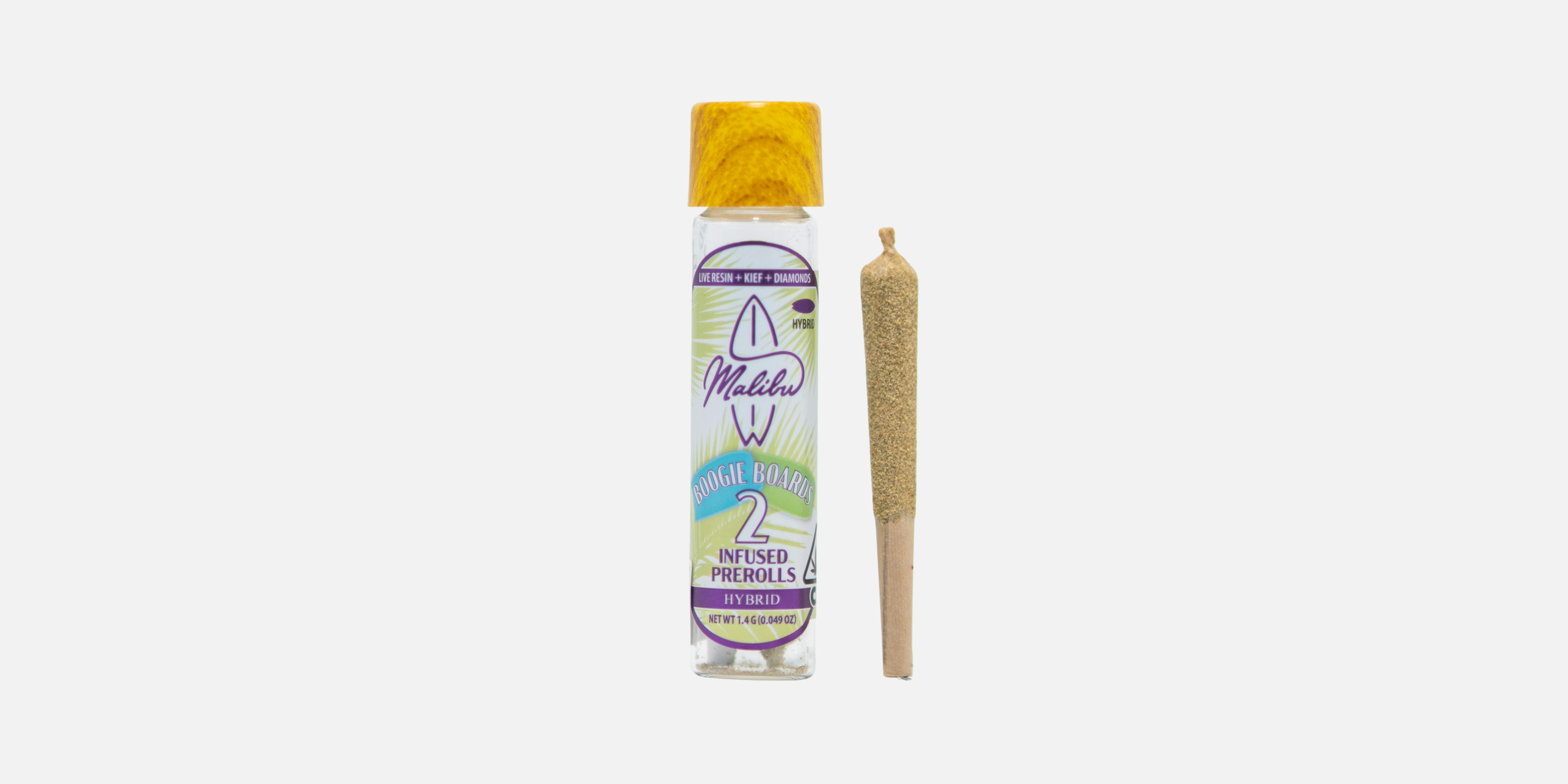 Boogie Boards | Malibu's Most Wanted | 2pk Infused Prerolls 1.4g - image 1