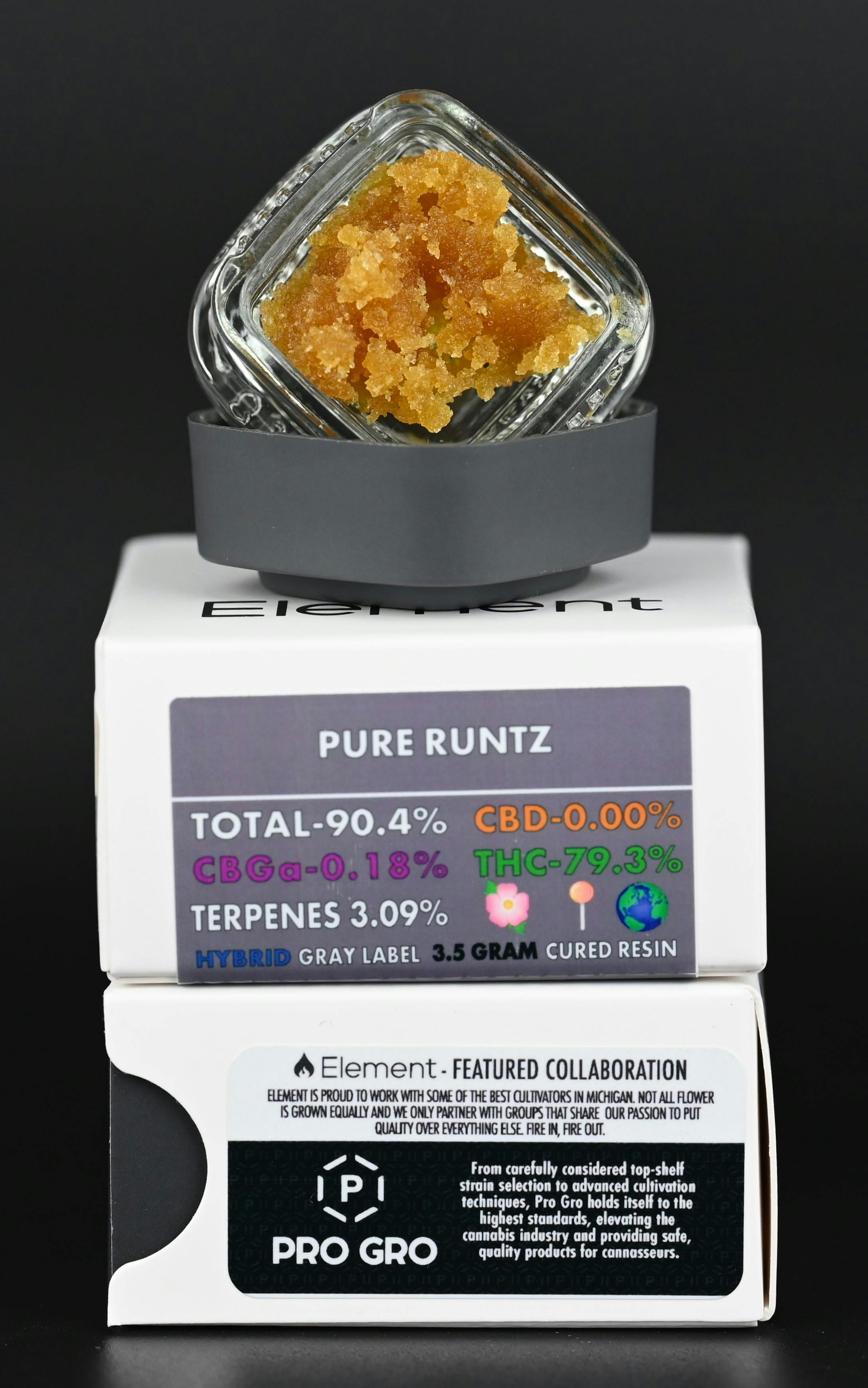 Element Cured Resin 3.5G - Pure Runtz - image 1
