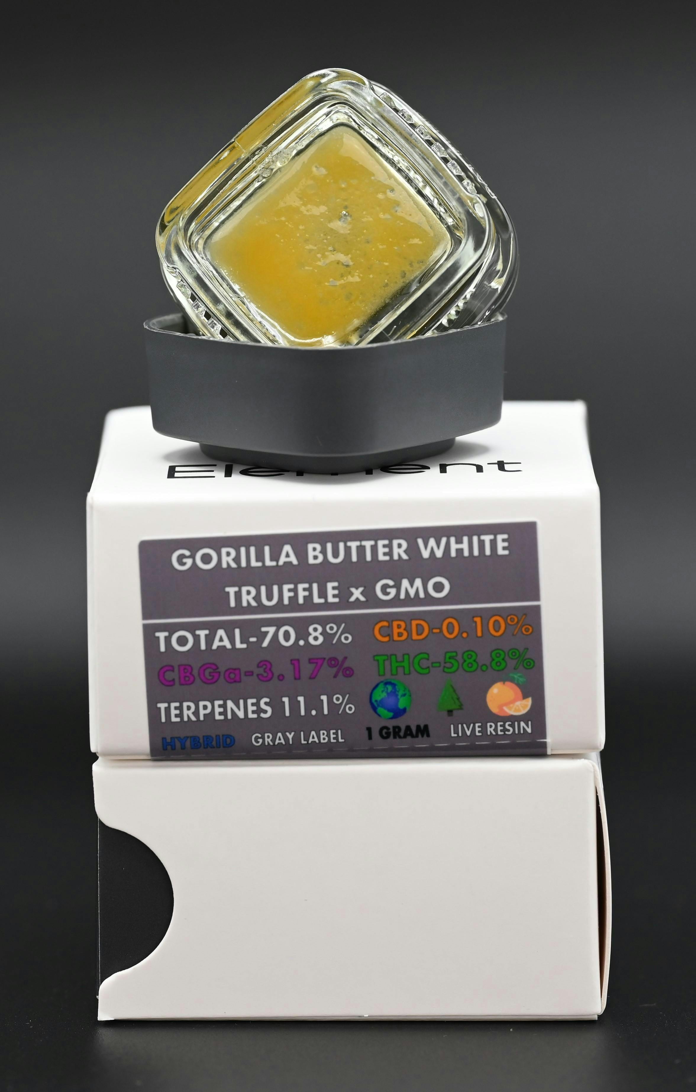 Element Live Resin 1G - Gorilla Butter White Truffle x GMO - image 1