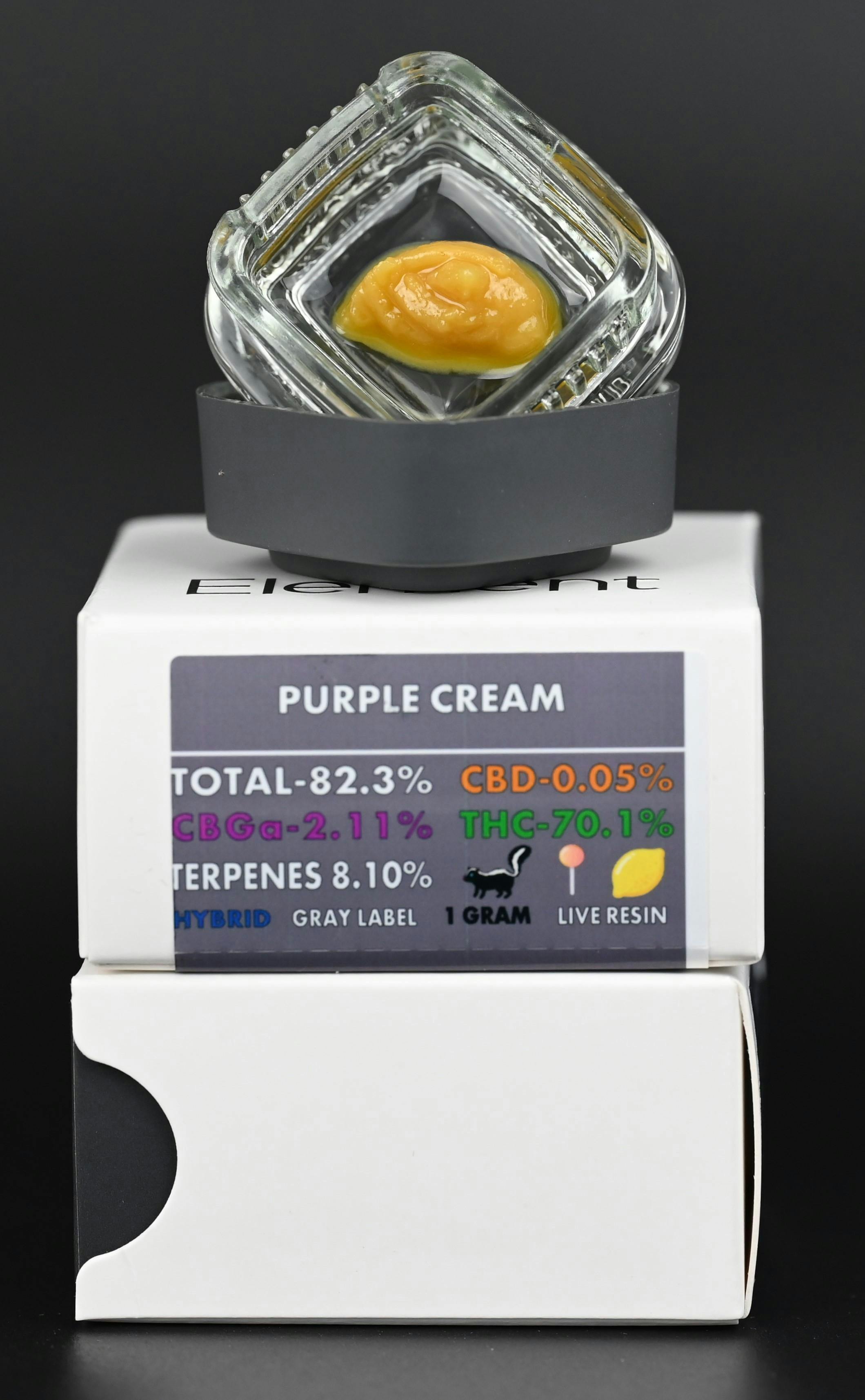 Element Live Resin 1G - Purple Cream - image 1