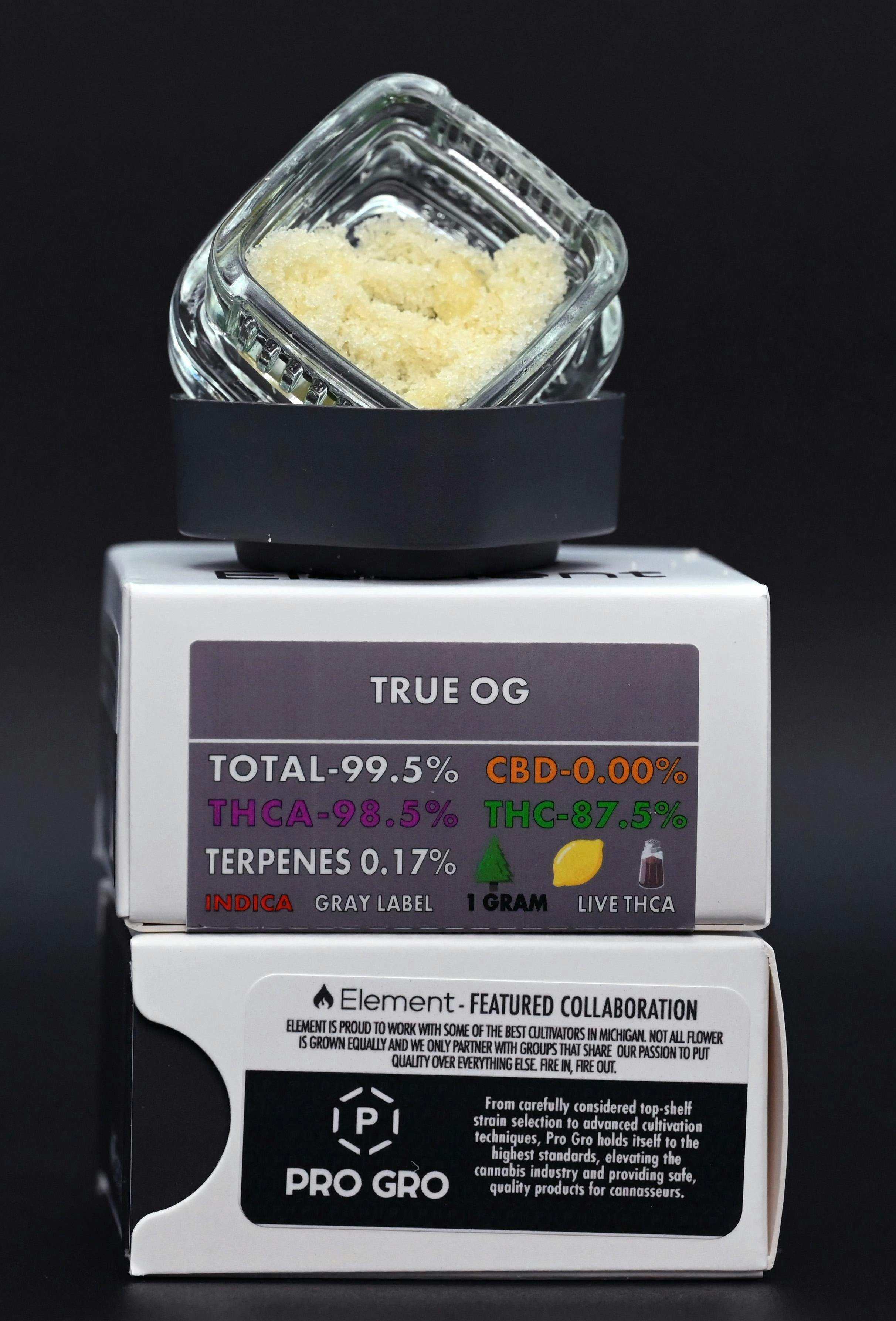 Element Live THCA 1G - True OG - image 1