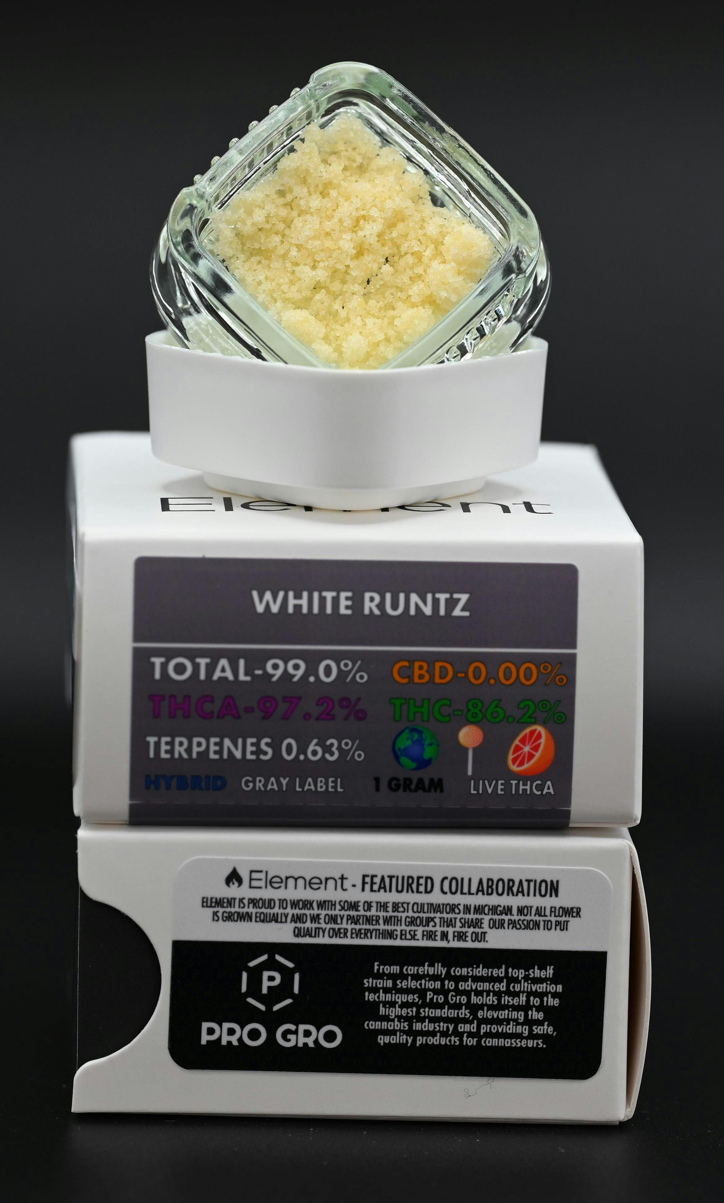 Element Live THCA 1G - White Runtz - image 1