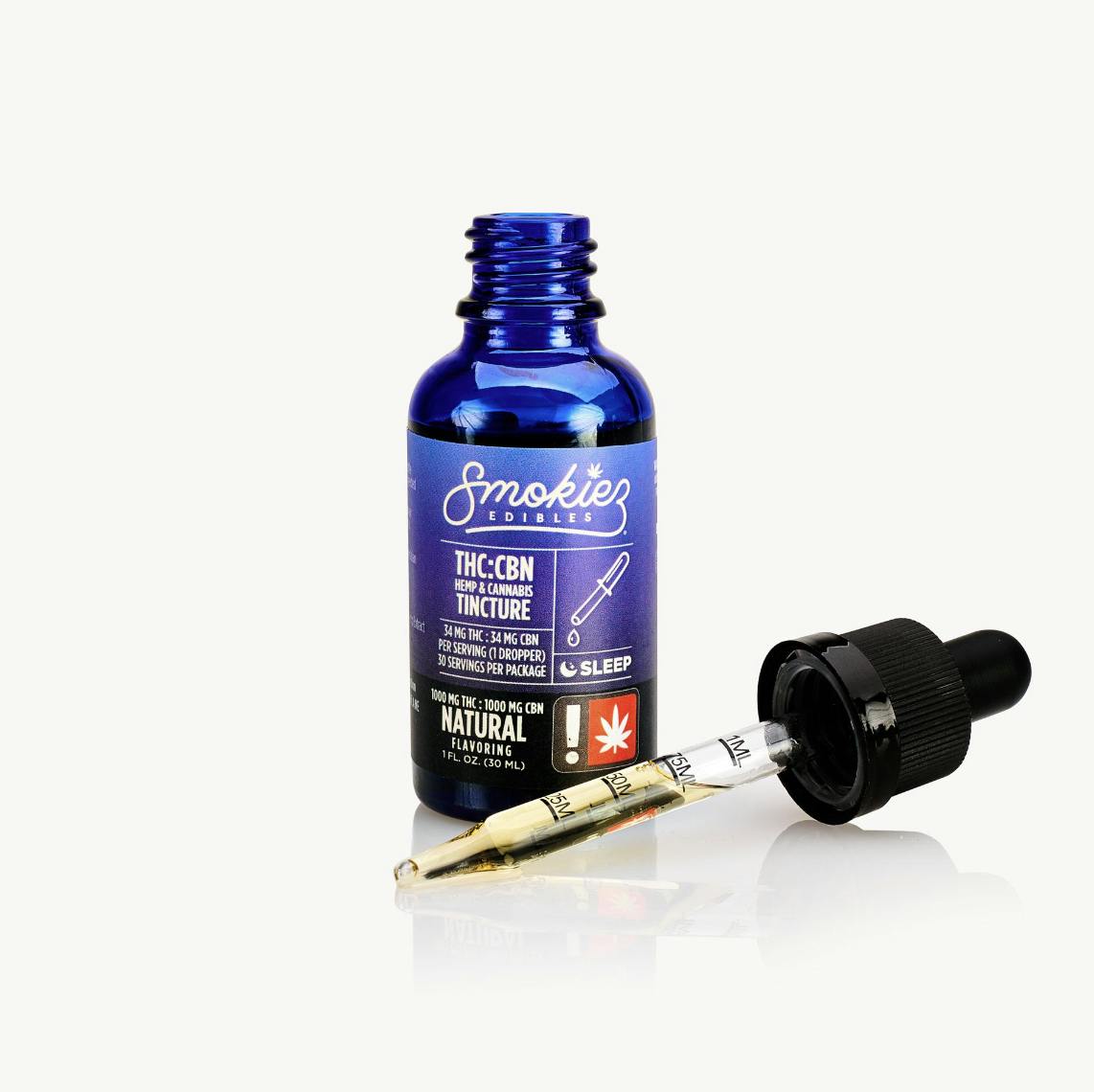 Smokiez THC:CBN Tincture - 1000 mg THC, 1000 mg CBN - image 1