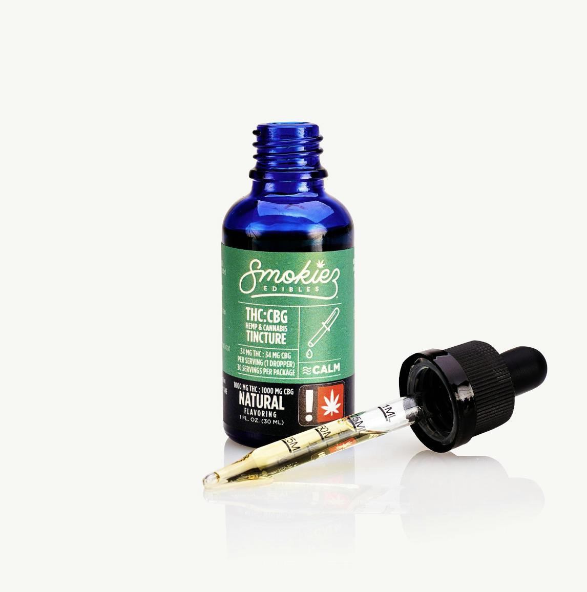 Smokiez THC:CBG Tincture - 1000 mg THC, 1000 mg CBG - image 1
