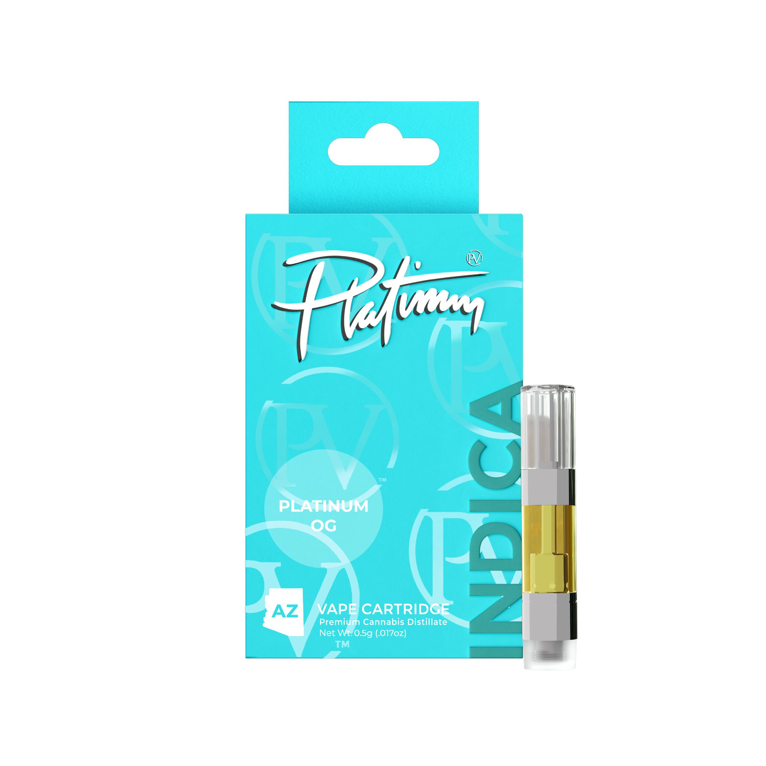 Platinum Vape Platinum OG (Indica) 510 Thread Cartridge 0.5g - image 1