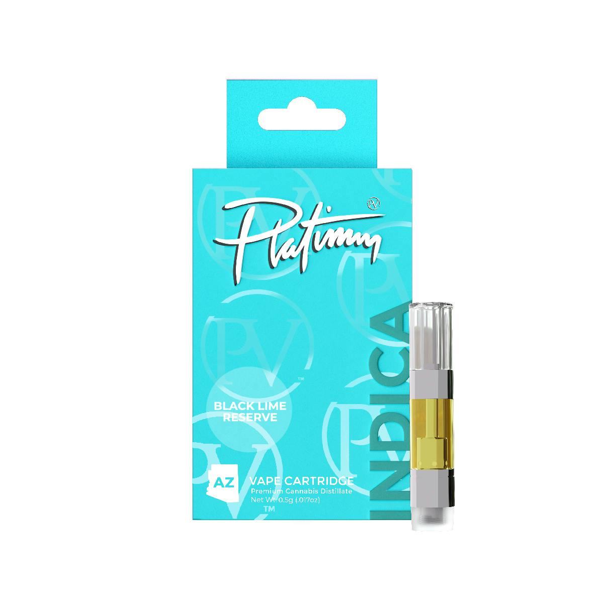 Platinum Vape Black Lime Reserve (Indica) 510 Thread Cartridge 0.5g - image 1