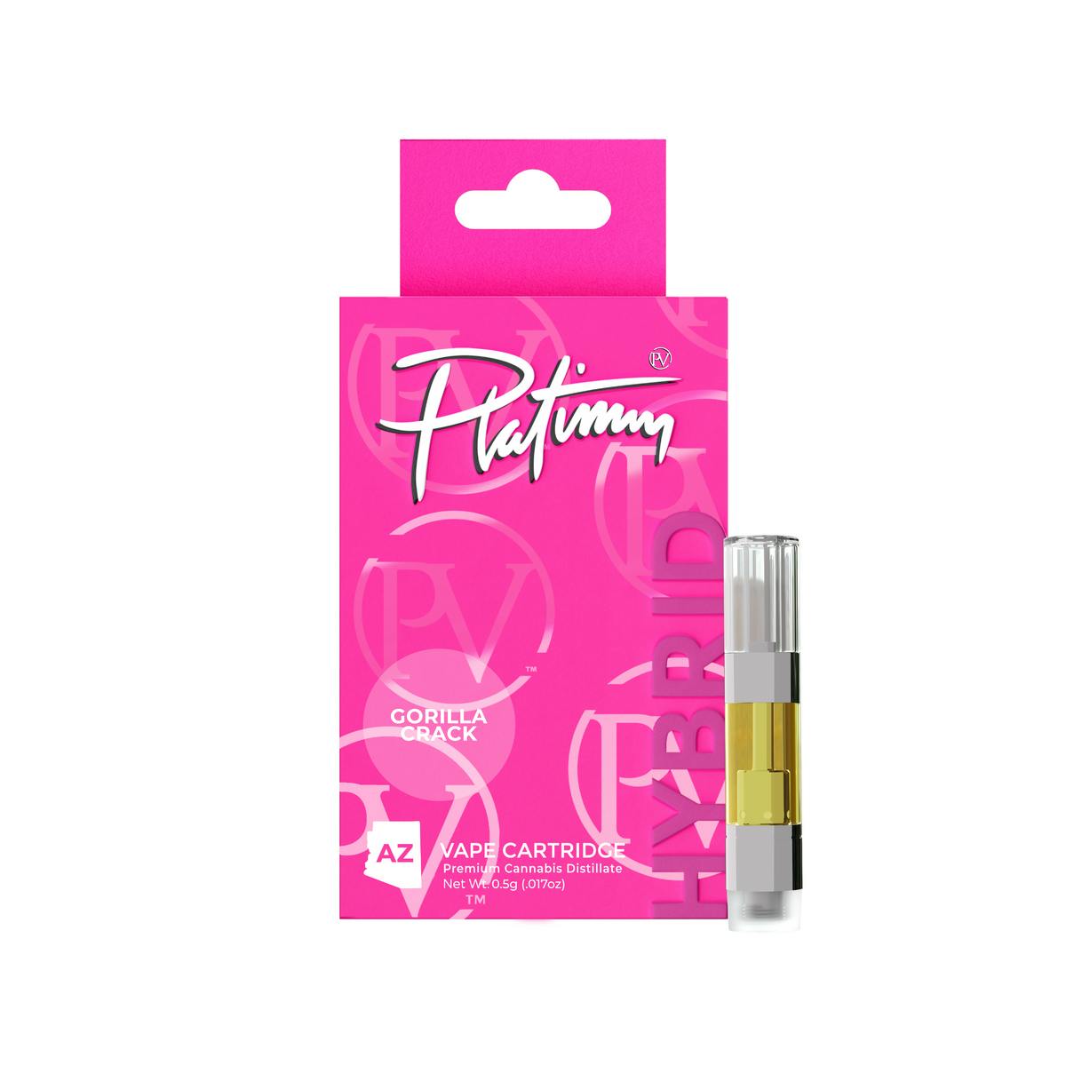 Platinum Vape Gorilla Crack (Hybrid) 510 Thread Cartridge 0.5g - image 1