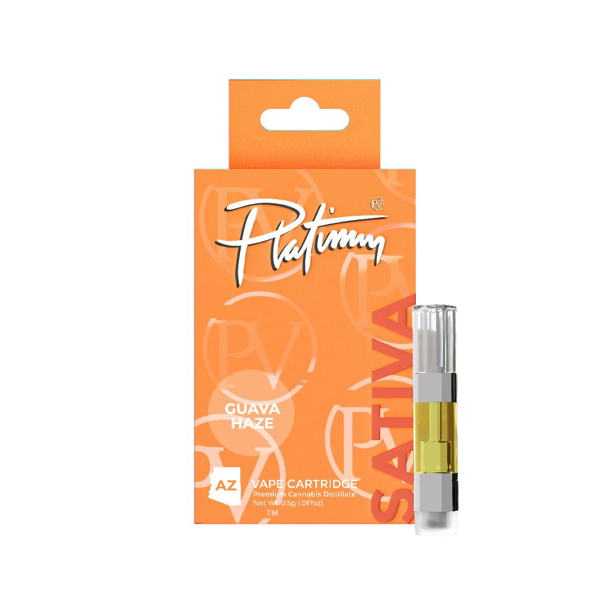 Platinum Vape Guava Haze (Sativa) 510 Thread Cartridge 0.5g - image 1