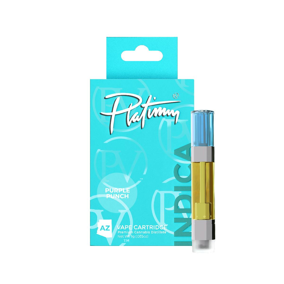 Platinum Vape Purple Punch (Indica) 510 Thread Cartridge 1g - image 1