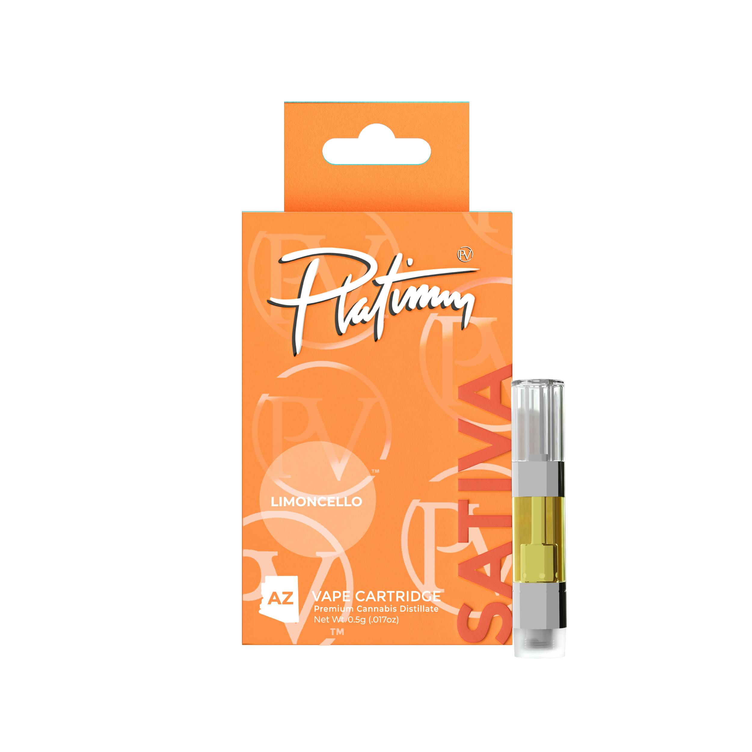 Platinum Vape Limoncello (Sativa) 510 Thread Cartridge 0.5g - image 1