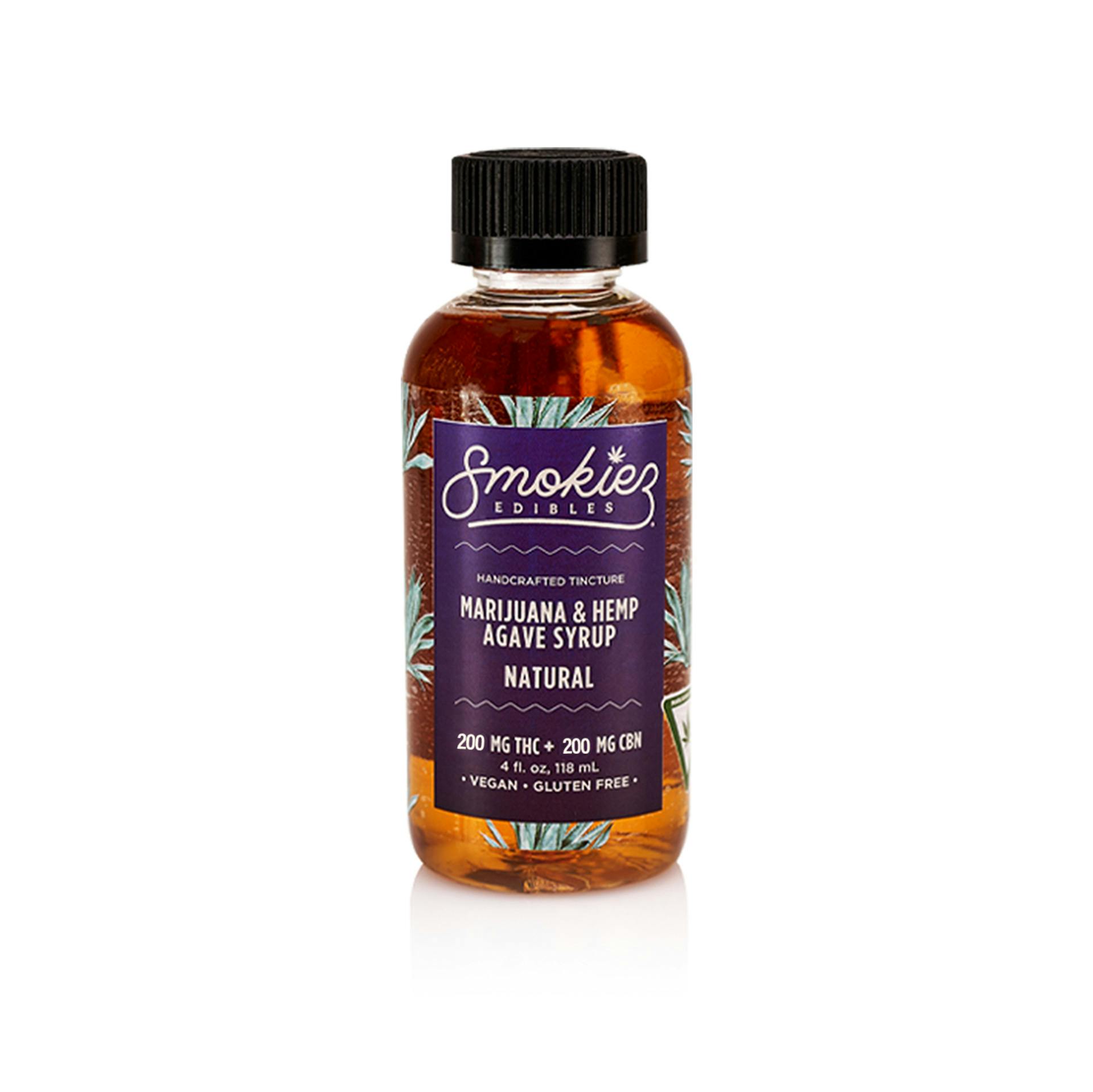 Natural THC:CBN 200mg:200mg Infused Agave Syrup - MI - image 1