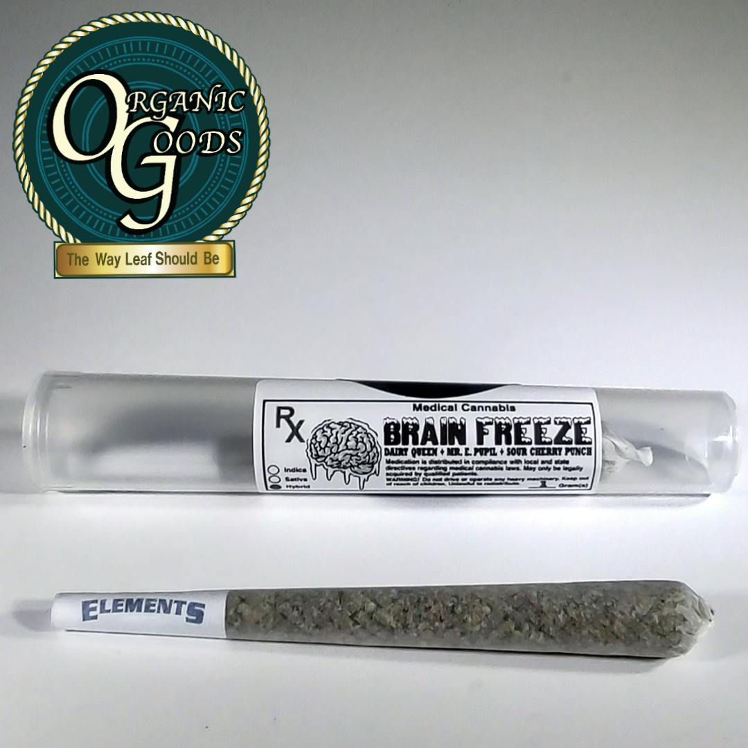 Organic Goods Pre-Roll Brain Freeze 1 G - image 1
