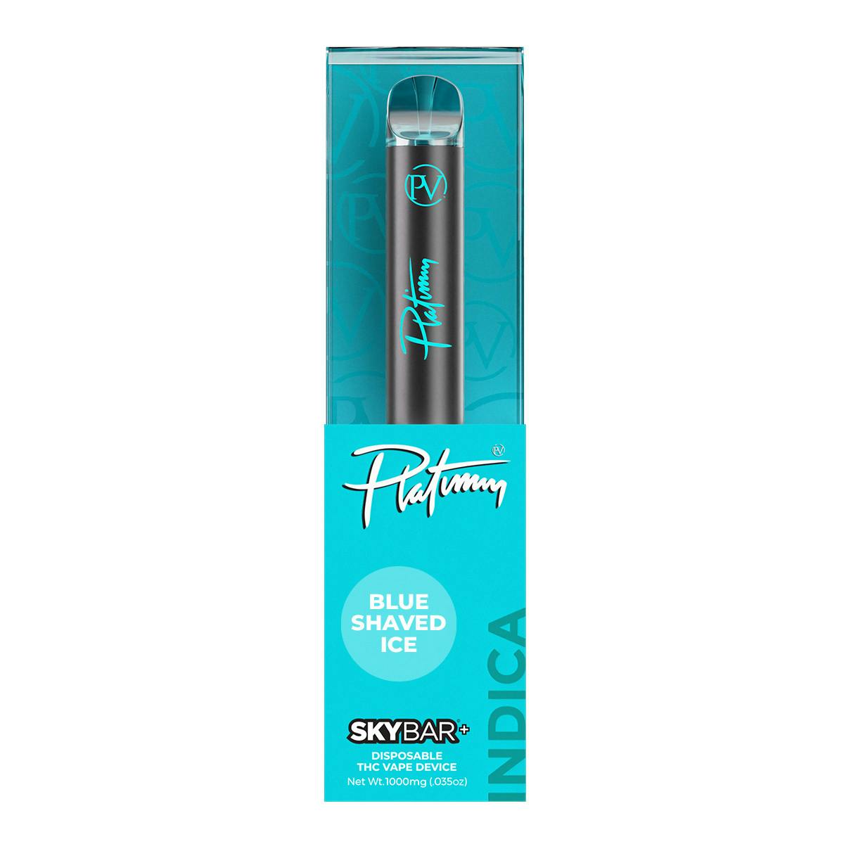 Platinum x Skybar+ Blue Shaved Ice (Indica) Disposable 1g - image 1