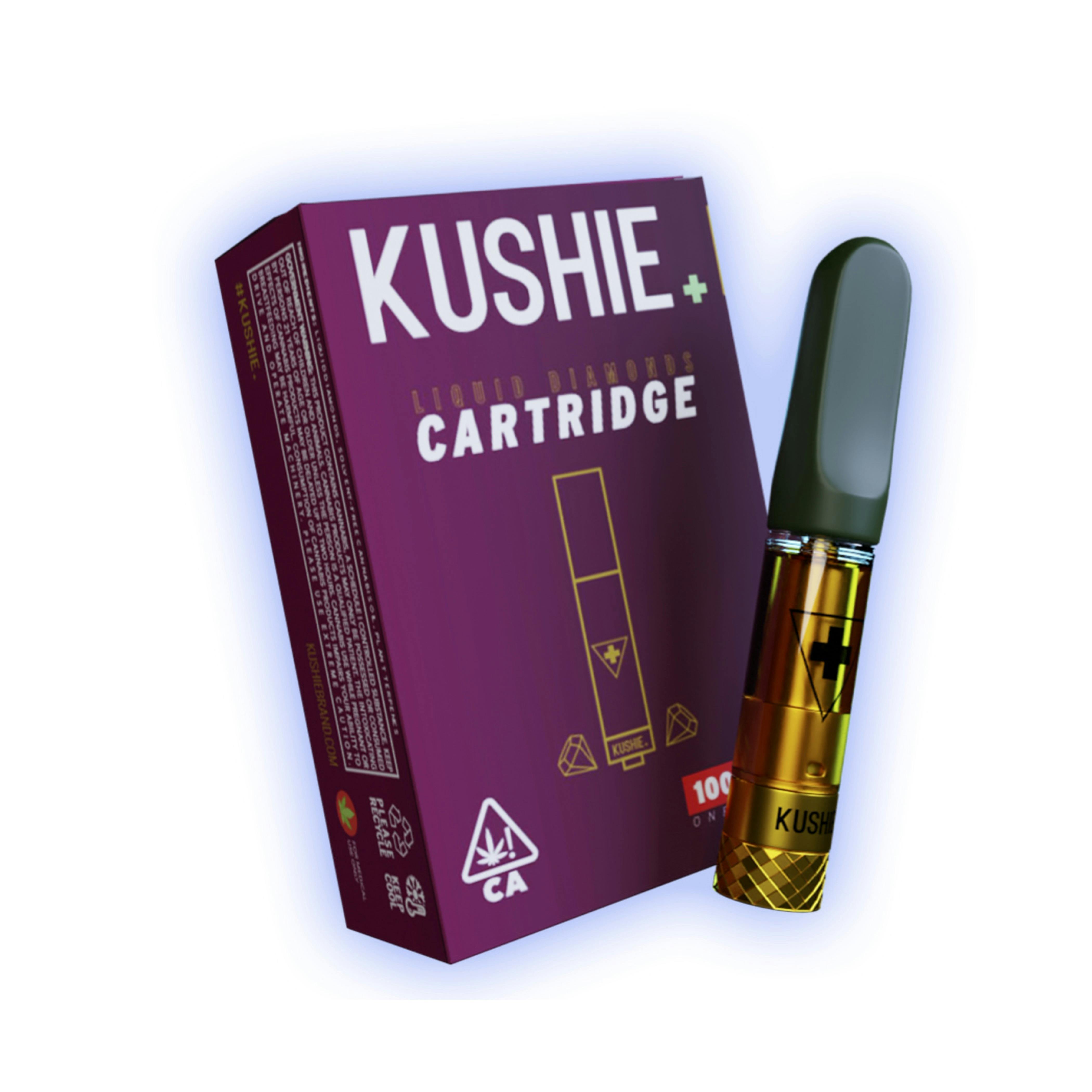 Ice Cream Cake (Hybrid) - Kushie+ Gold 1G Liquid Diamonds Vape Cartridge - image 1