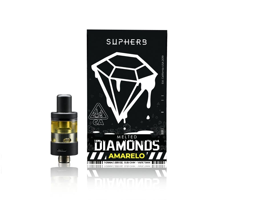 Supherb - Amarelo Sativa Melted Diamonds Cartridge 1g - image 1