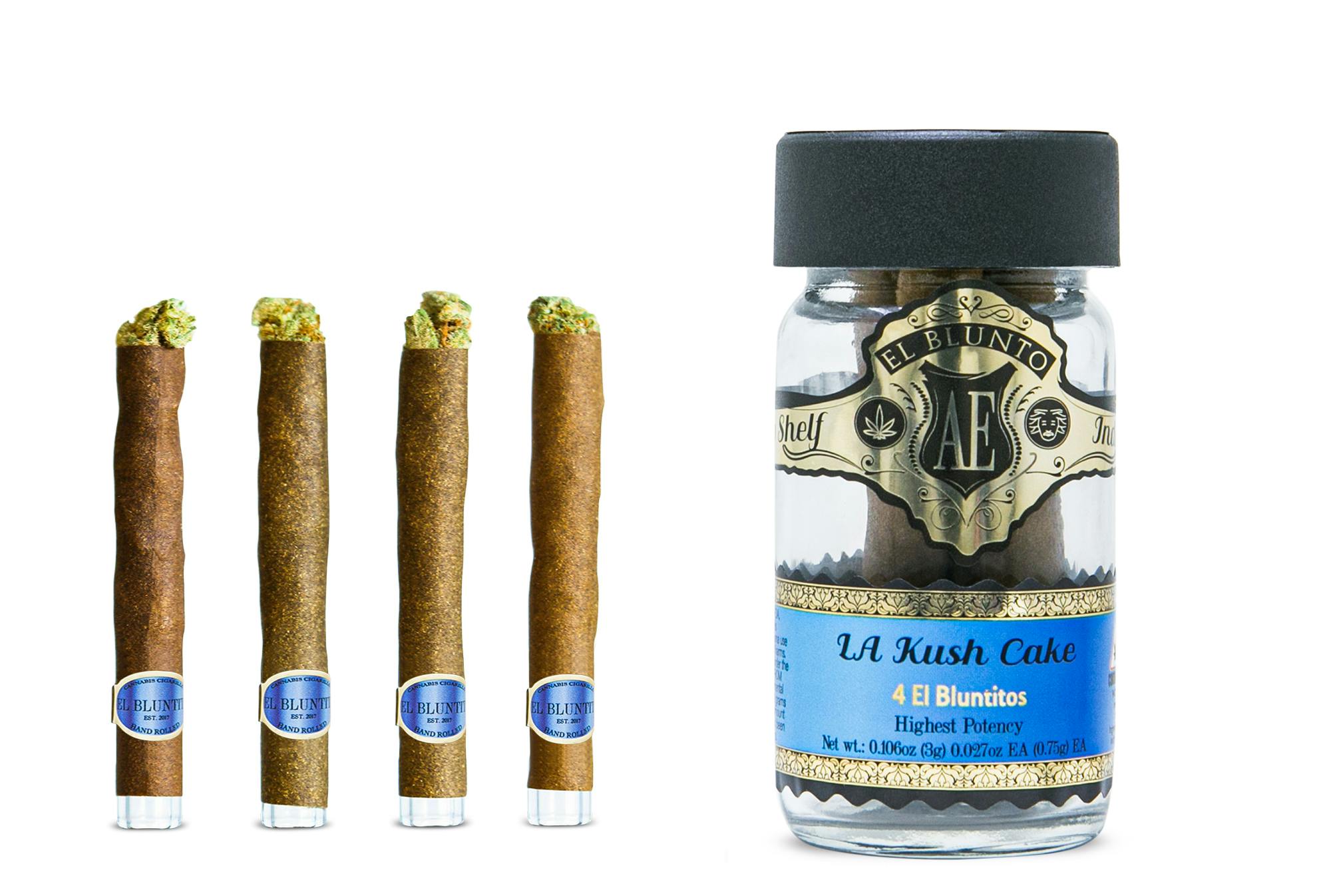 El Bluntito - 4-Pack - LA Kush Cake- 4 x .75G [Mini Blunt] - image 1
