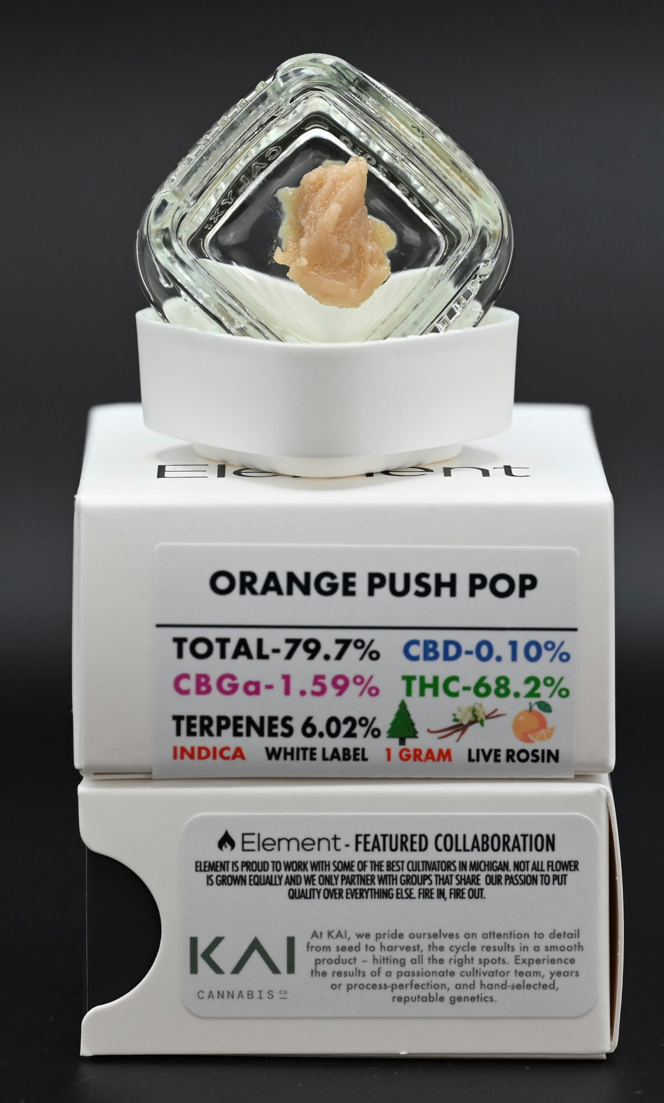 Element Live Rosin 1G - Orange Push Pop - image 1