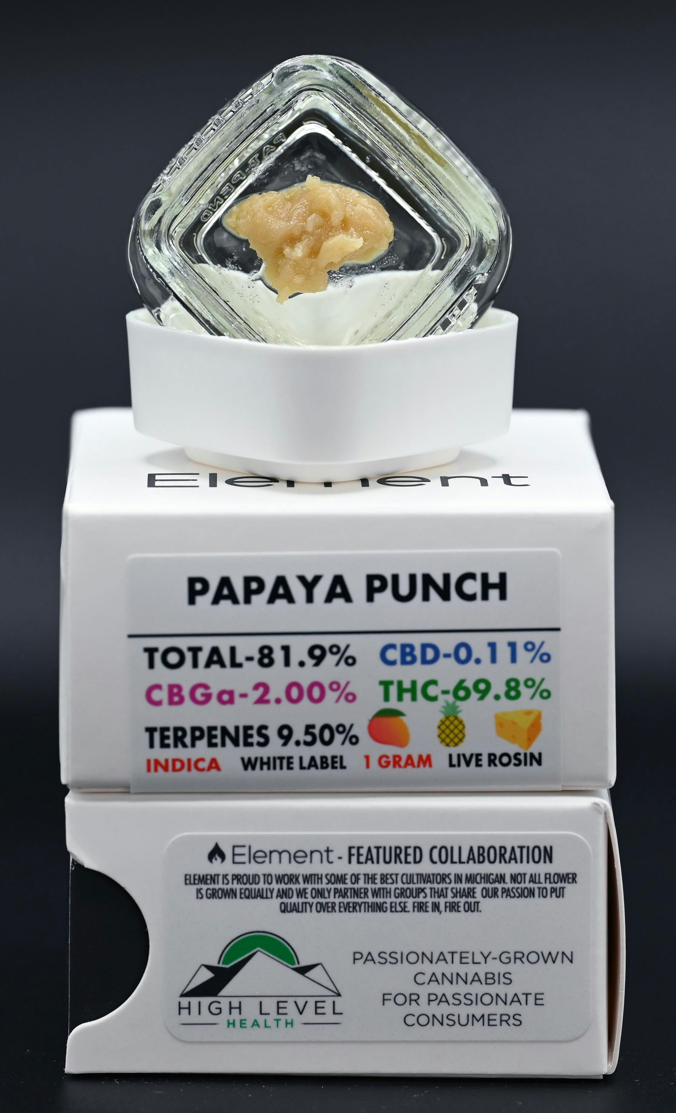 Element Live Rosin 1G - Papaya Punch - image 1