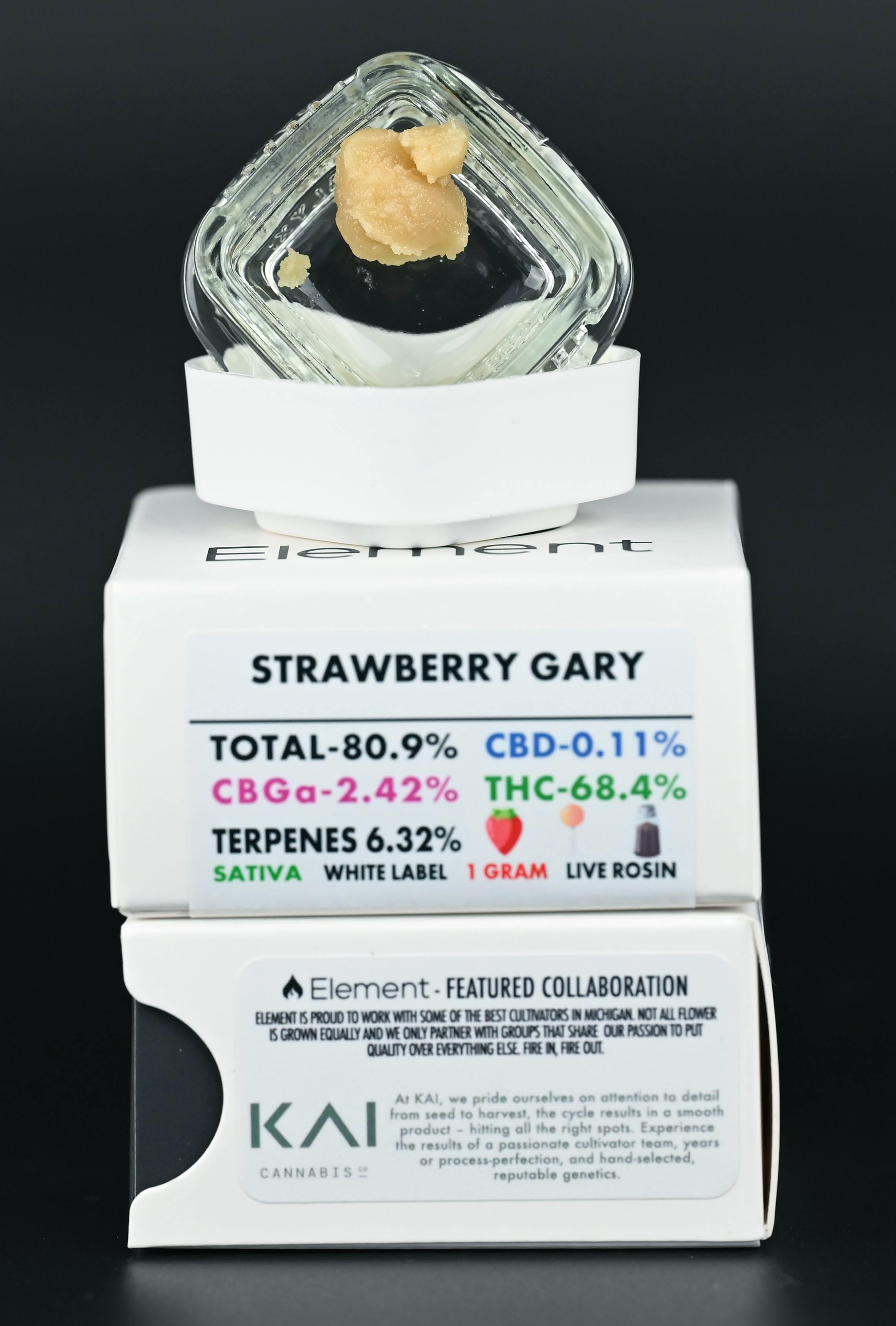 Element Live Rosin 1G - Strawberry Gary - image 1