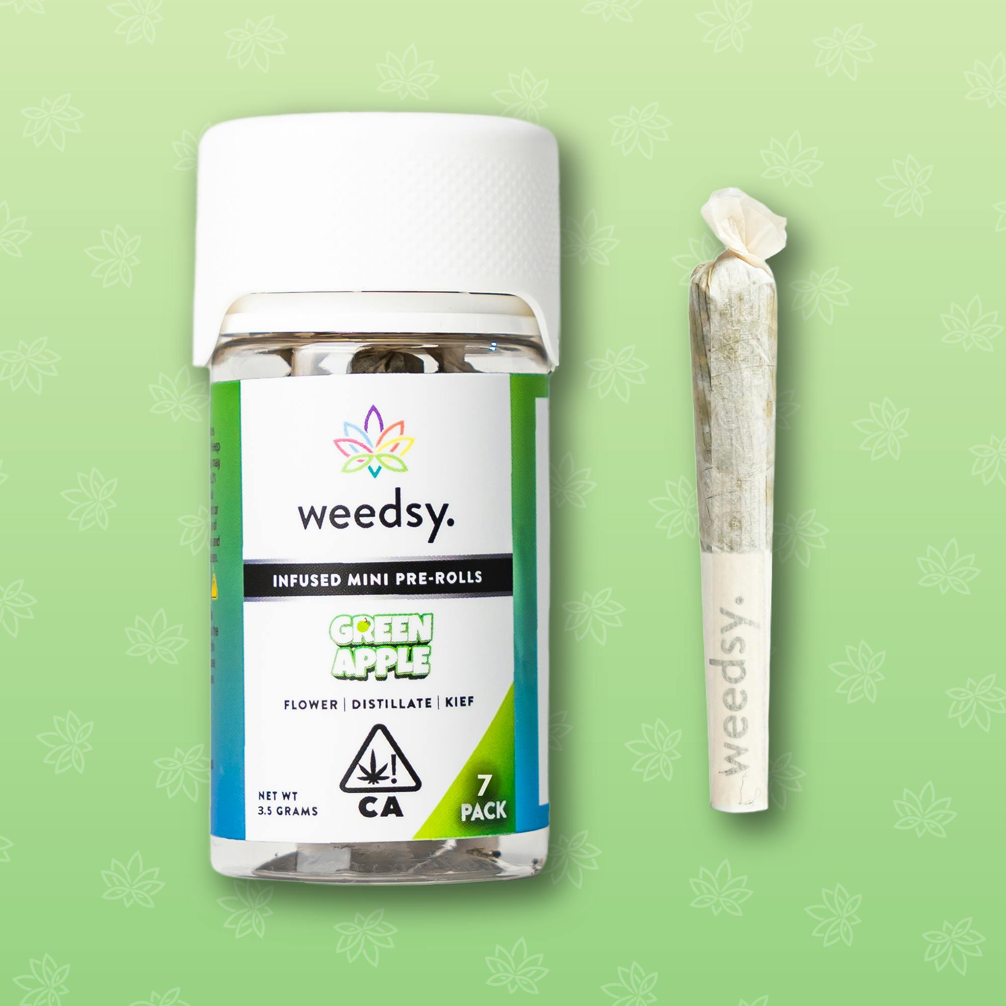 Green Apple 3.5G Infused Mini Pre-Rolls (7-Pack) - image 1