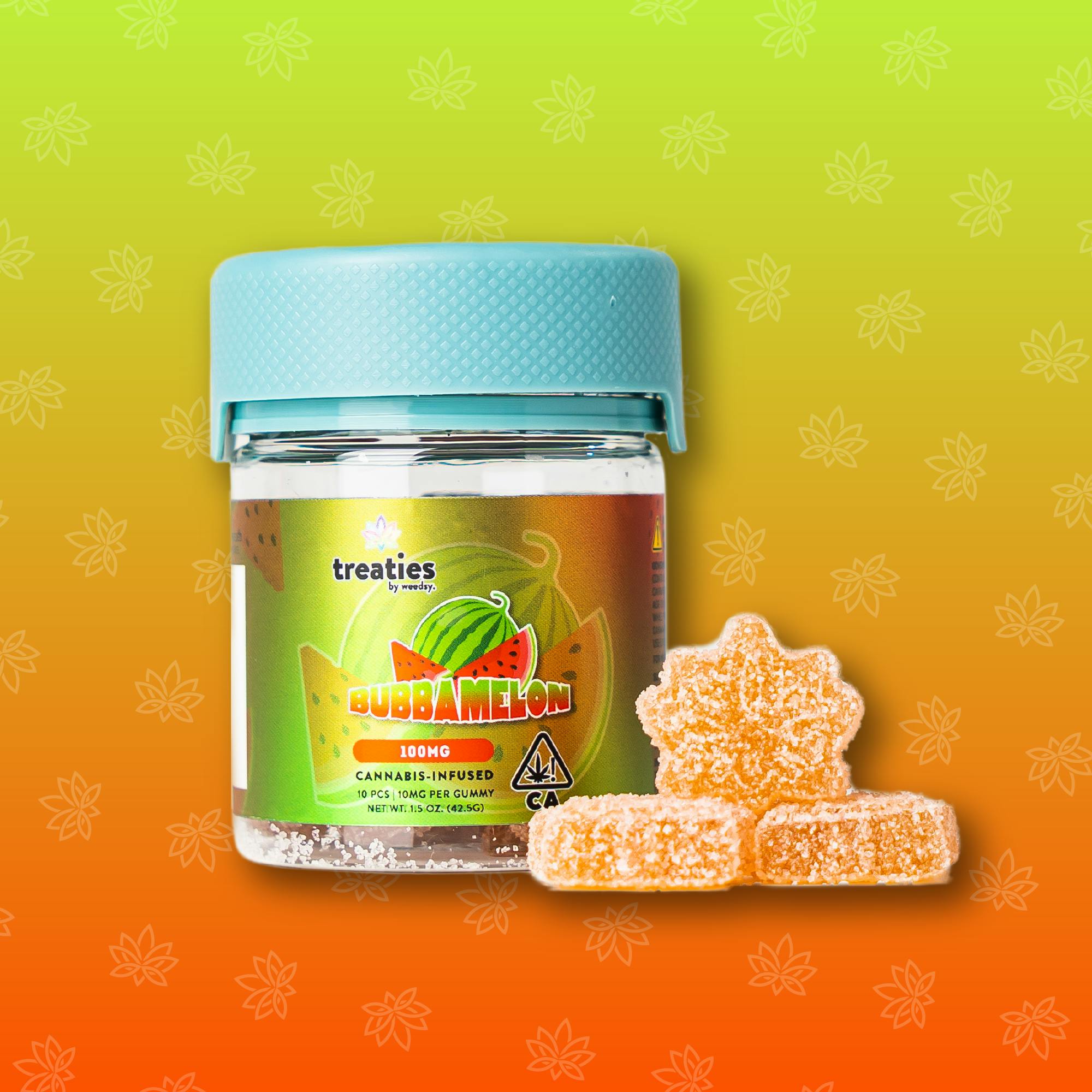 Treaties - Bubba Melon 100MG Infused Gummies - image 1