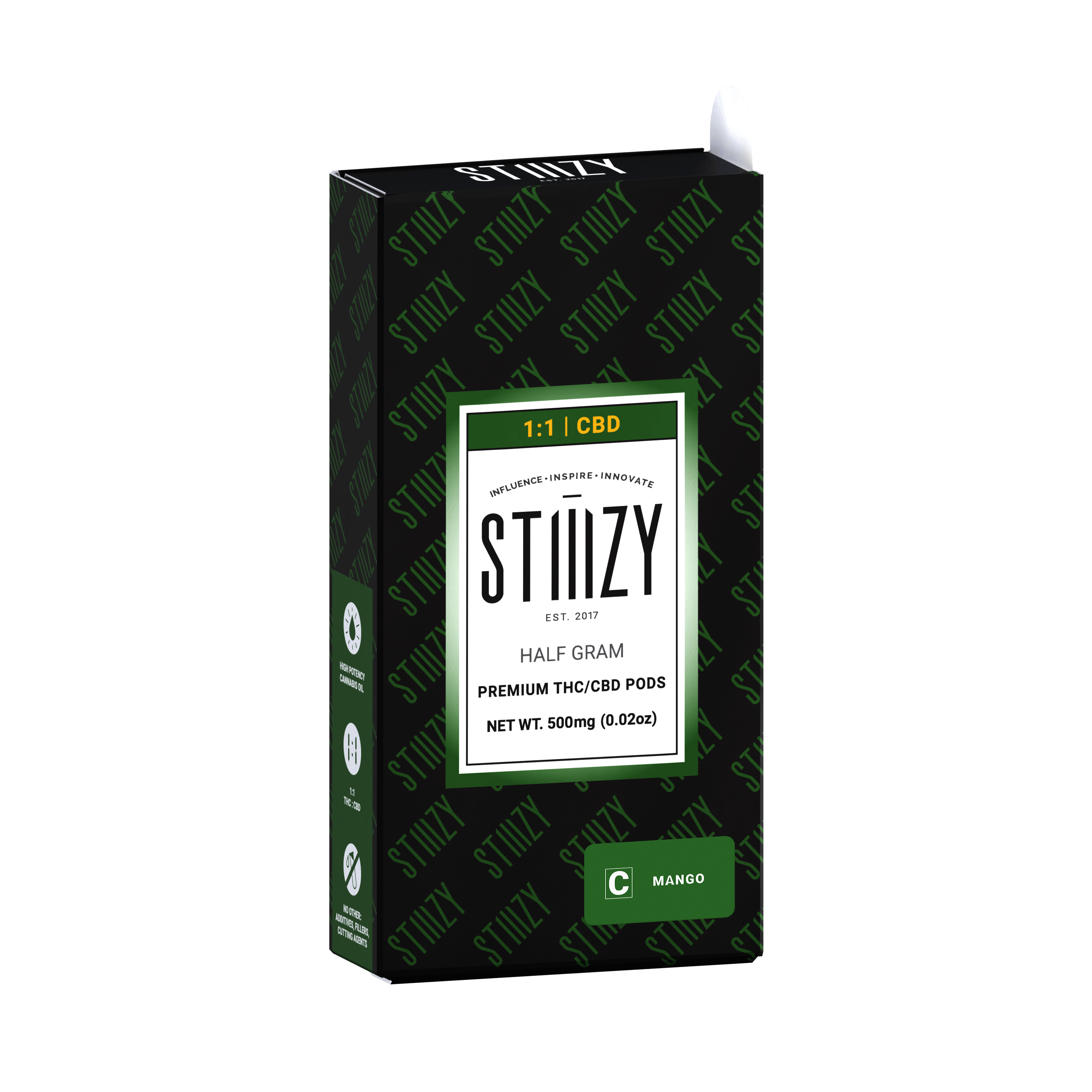 Vape - MANGO - 1:1 (CBD/THC) PREMIUM POD .5G - IL - image 1