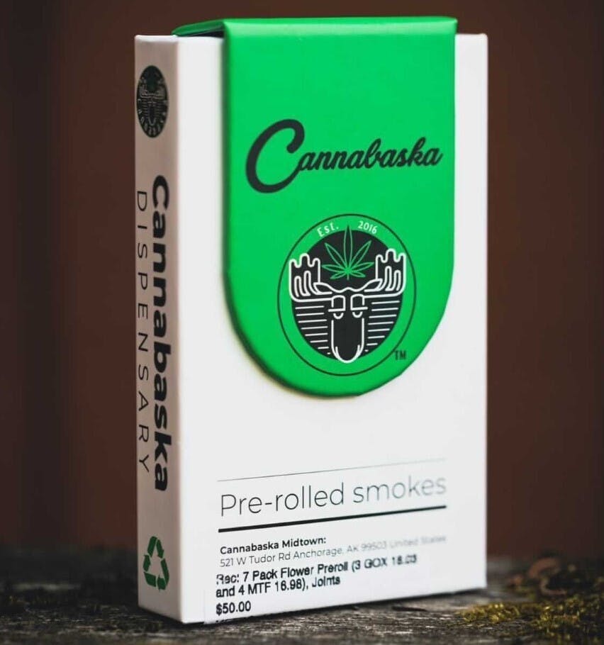 Cannabaska | 7pk Premium Flower Pre-Rolls (2SOG 23.94)(2RD 28.5)(3WC 21.44) - image 1