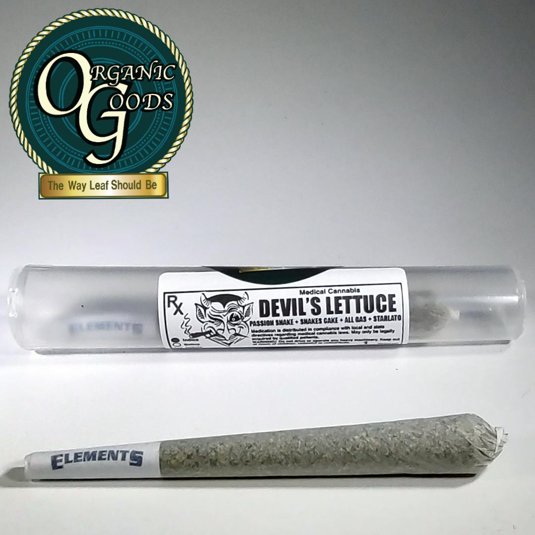 Organic Goods Pre-Roll Devil's Lettuce 1 G - image 1