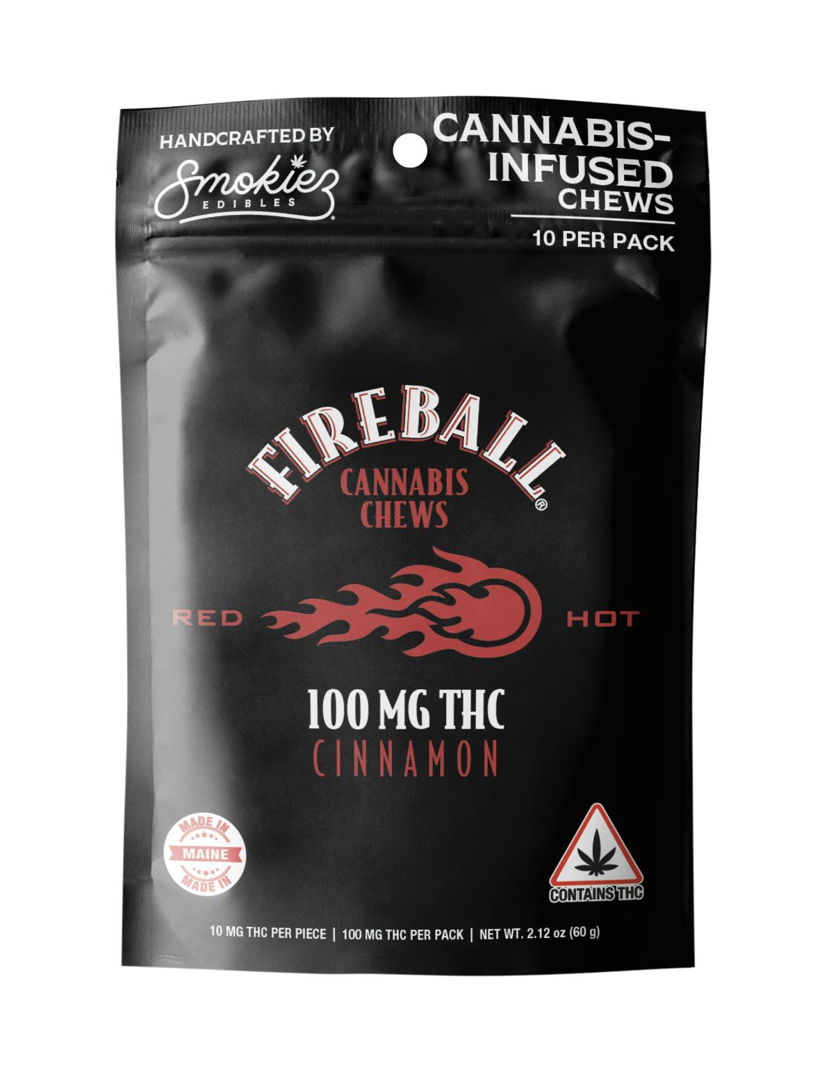 Fireball Whisky® 100mg THC Distillate Cannabis Gummies - image 1