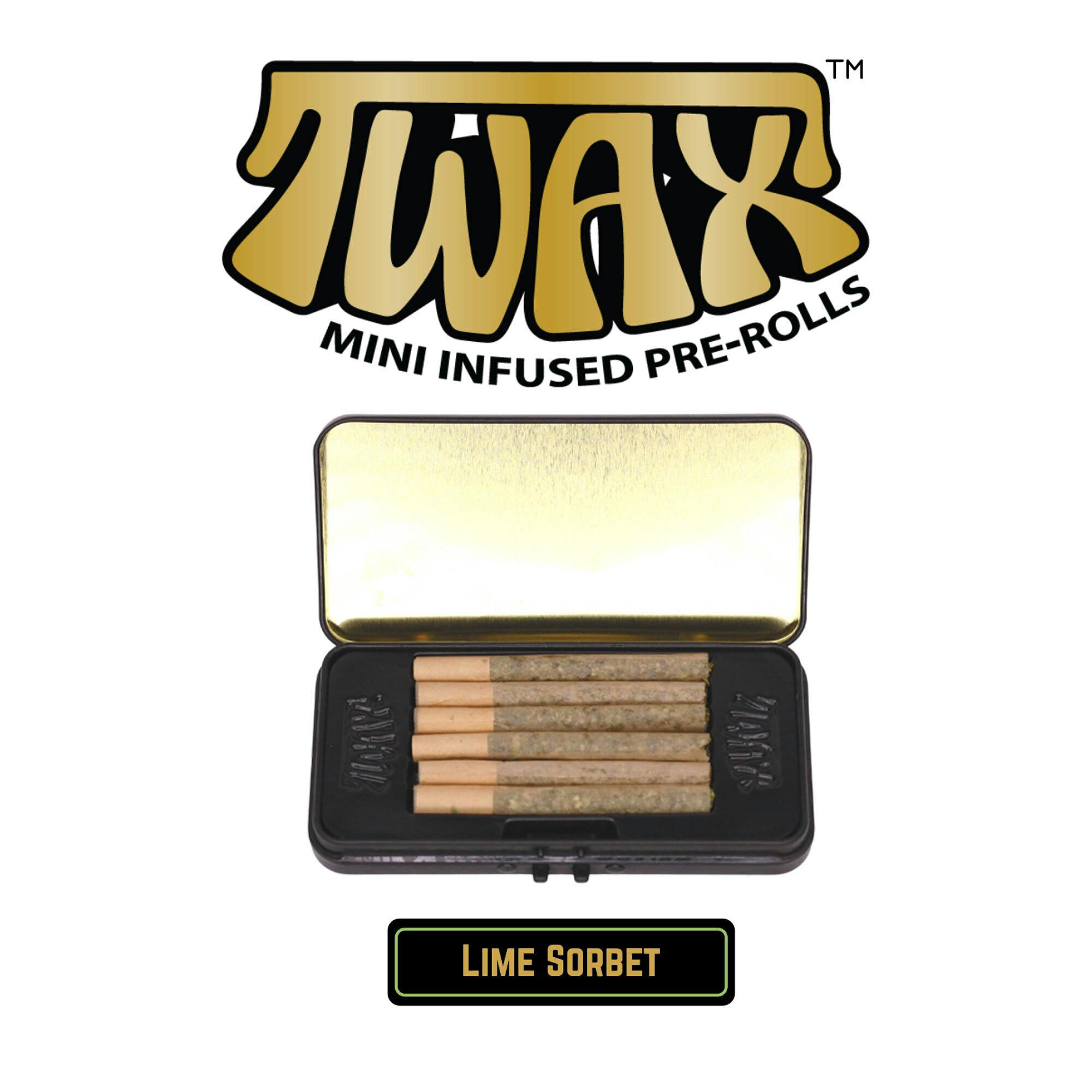 The Clear TWAX Mini Infused Pre-rolls 3g [6 Pack] | Lime Sorbet - image 1