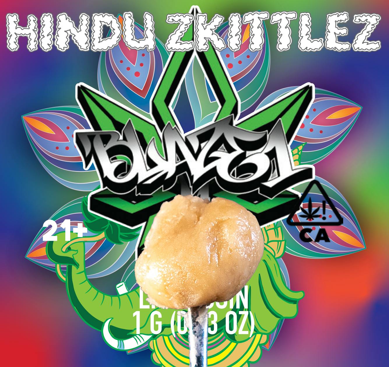 Blaze1 Live Rosin Hindu Zkittlez - image 1