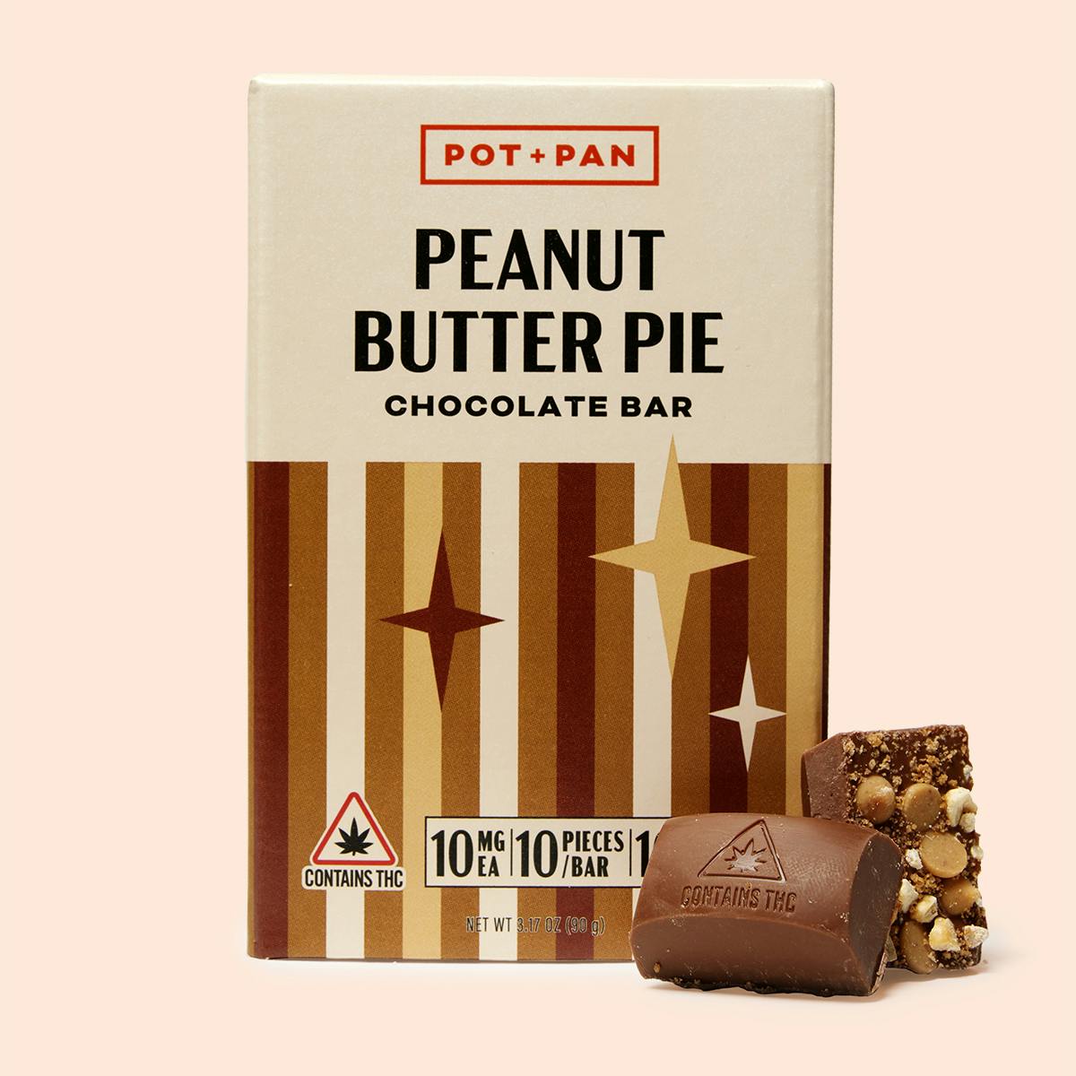 Pot + Pan | Peanut Butter Pie Chocolate Bar | 10 pieces (10mg) - image 1