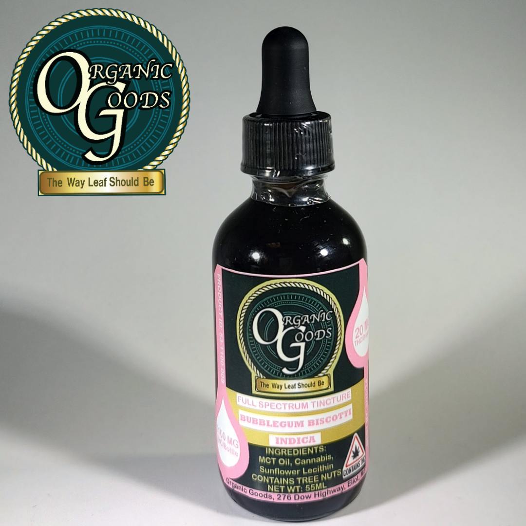 Organic Goods Tincture THC Full Spectrum Bubblegum Biscotti 1100 MG - image 1