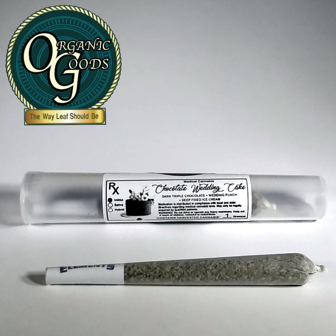 Organic Goods Chocolate Wedding Cake Pre-Roll 1 G - image 1