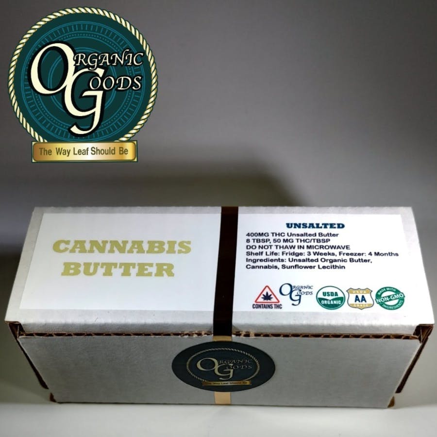 Organic Goods Cannabis Butter Unsalted Blueberry 400 MG - image 1