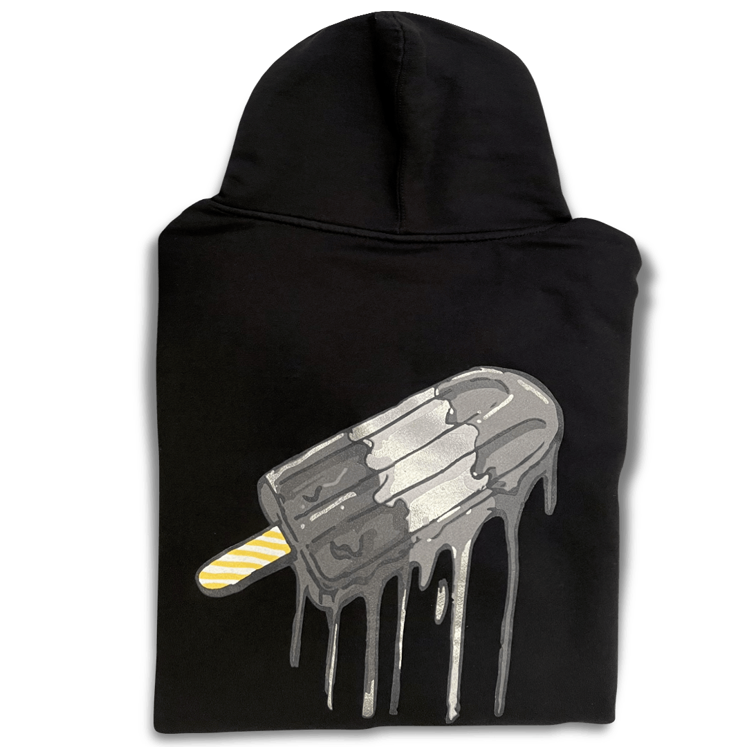 Paletas: Black- Pullover (Silver Wordmark/Silver Popsicle Logo) - image 1