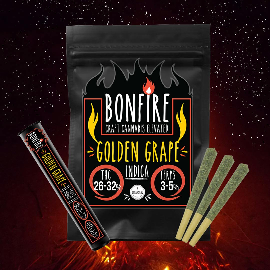 Bonfire Golden Grape - 10x0.35g Craft Pre-Rolls - Northwest Territories - image 2