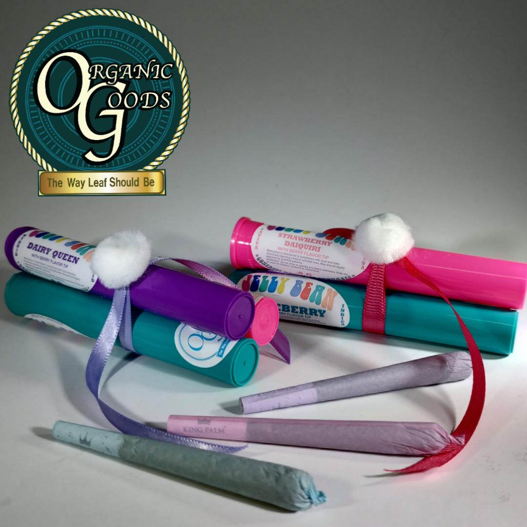 Organic Goods 3 Pack Pre-Rolls Jelly Beans 3 x .8 G - image 1