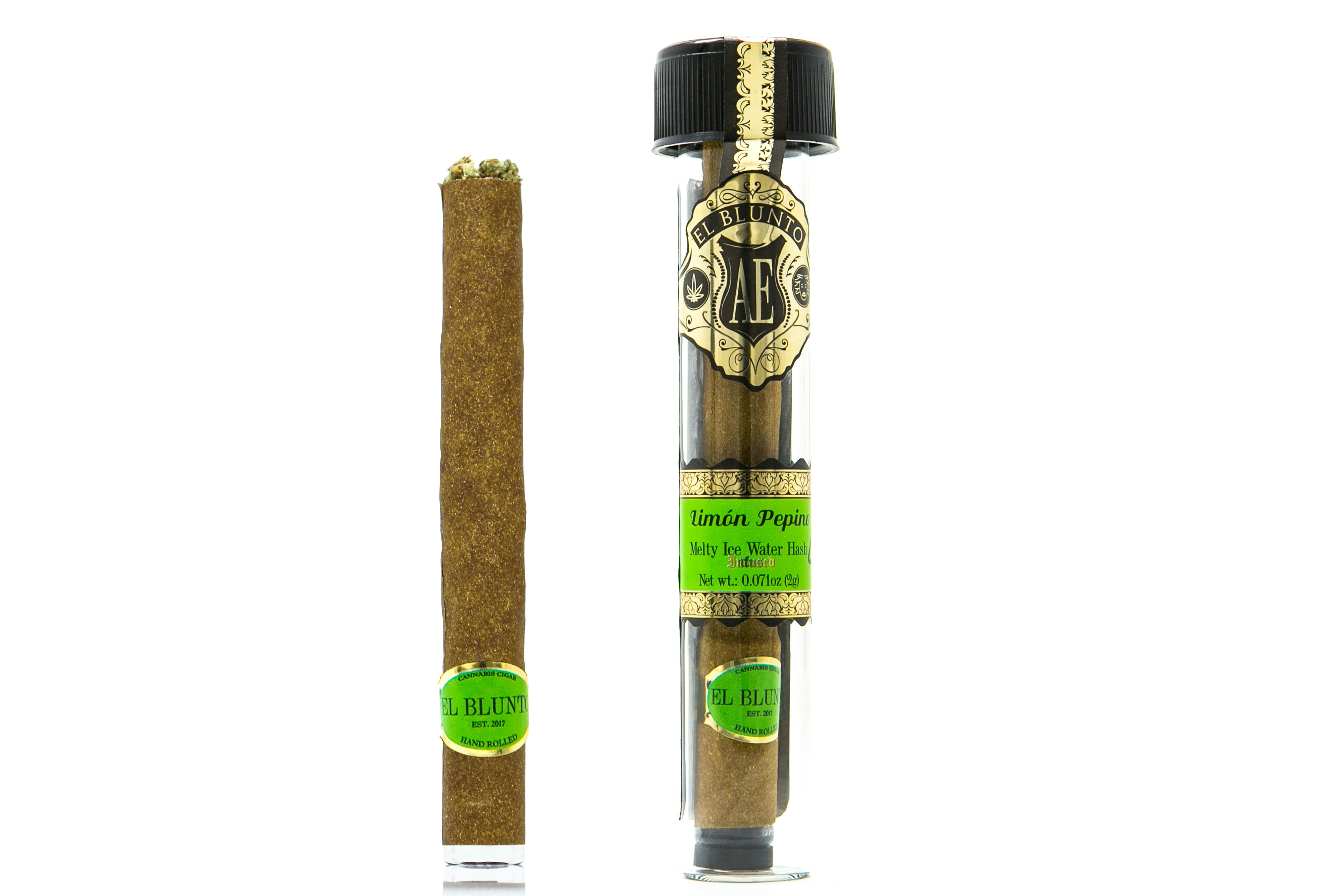 El Blunto - Limon Pepino - 2G Cannabis Cigar - Hash Infused [Blunt] - image 1