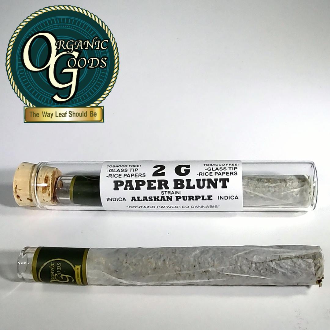 Organic Goods Paper Blunt Alaskan Purple 2 G - image 1