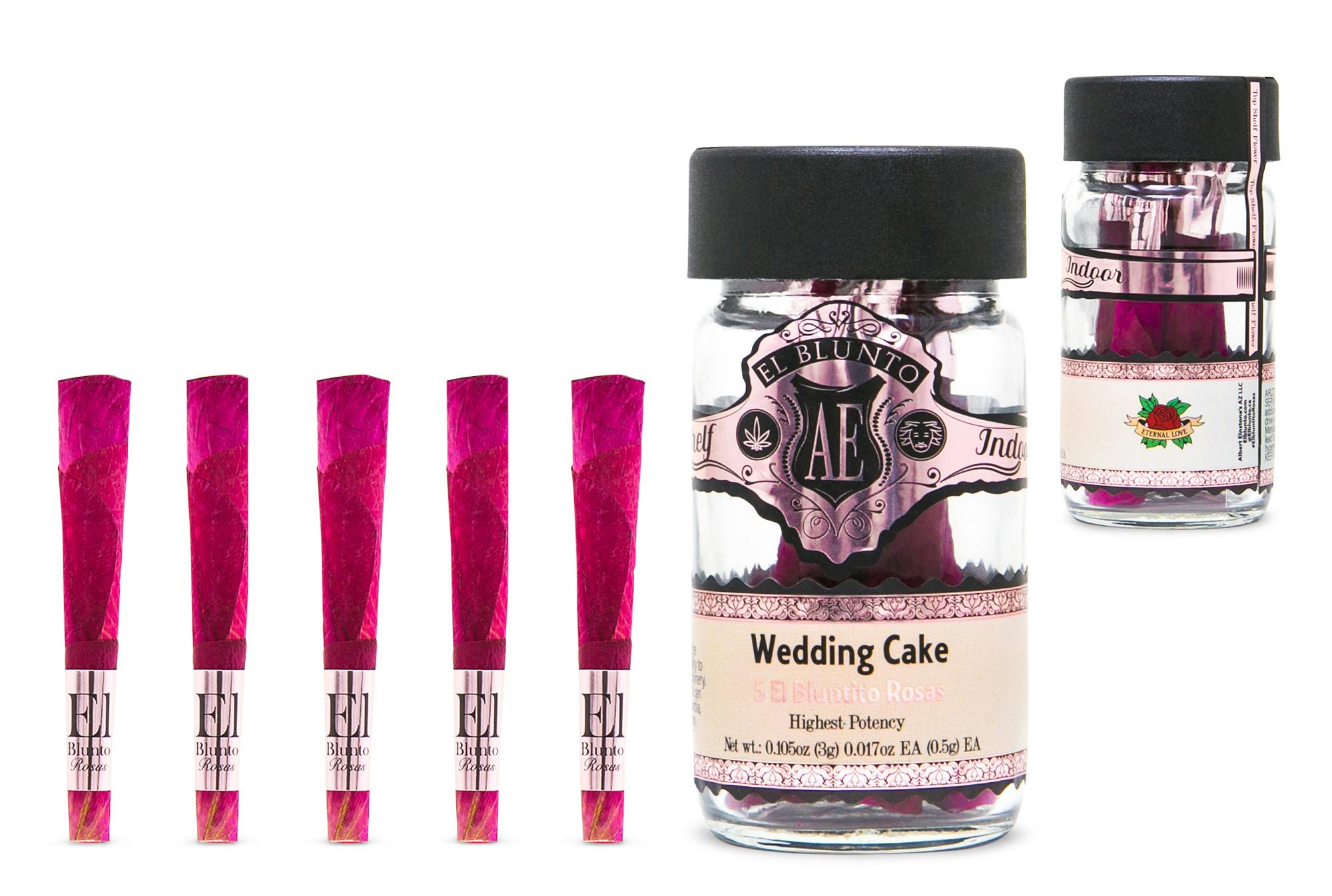 El Bluntito 5-Pack Rosas - Wedding Cake - 5 x 0.5G [Mini Rose Joints] - image 1