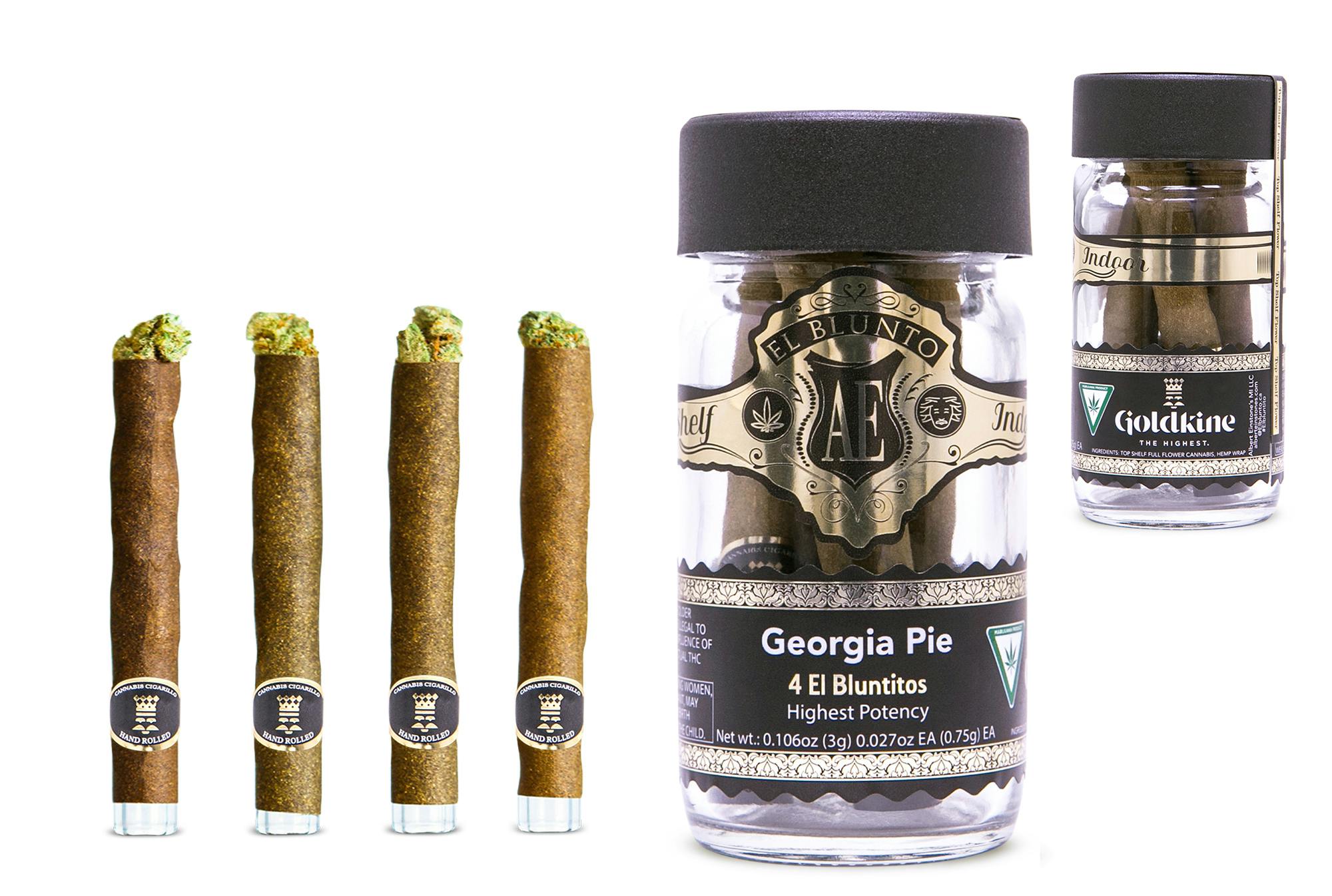 El Bluntito x Goldkine - 4-Pack - Georgia Pie - 4 x .75G [Mini Blunt] - image 1
