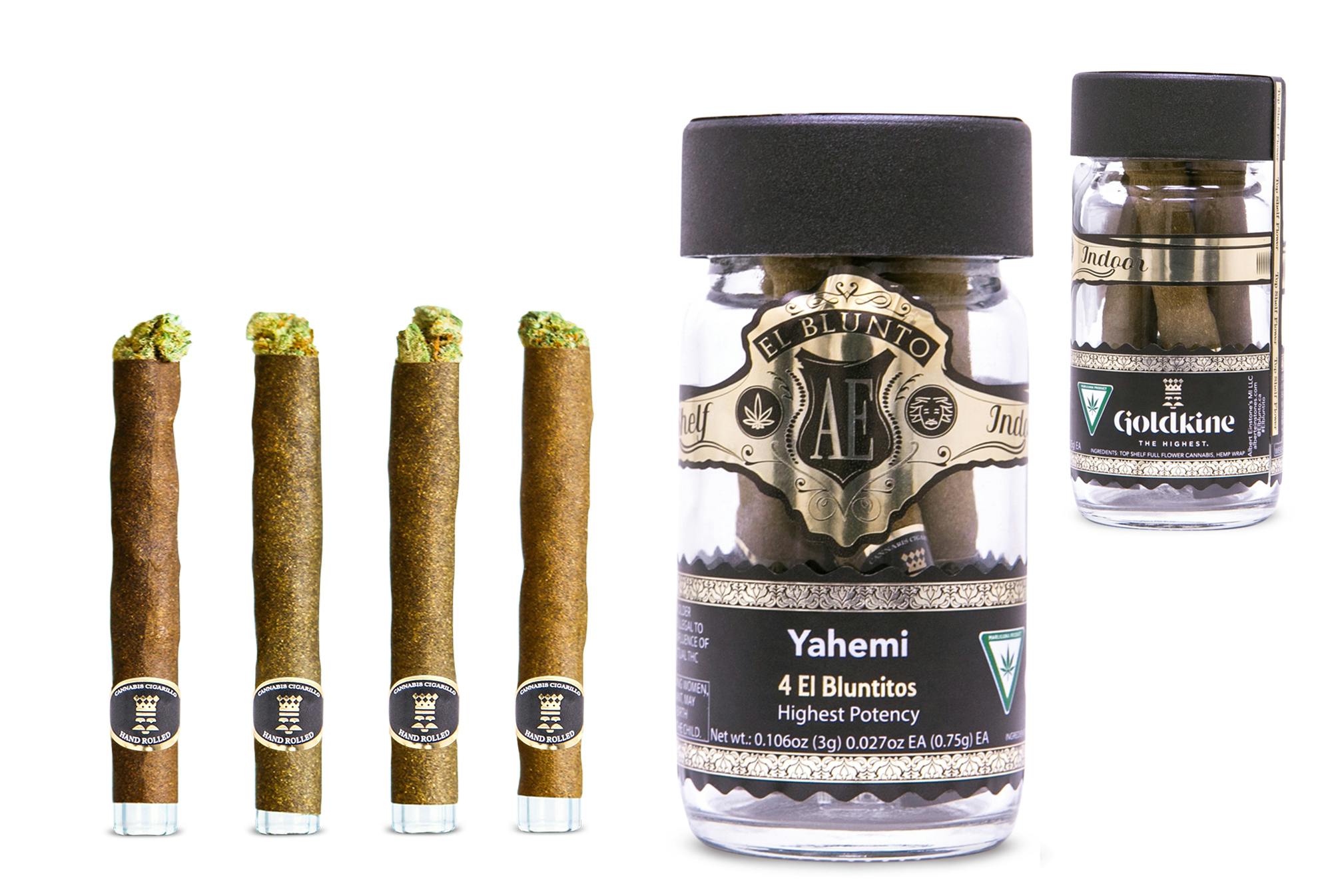 El Bluntito x Goldkine - 4-Pack - Yahemi - 4 x .75G [Mini Blunt] - image 1