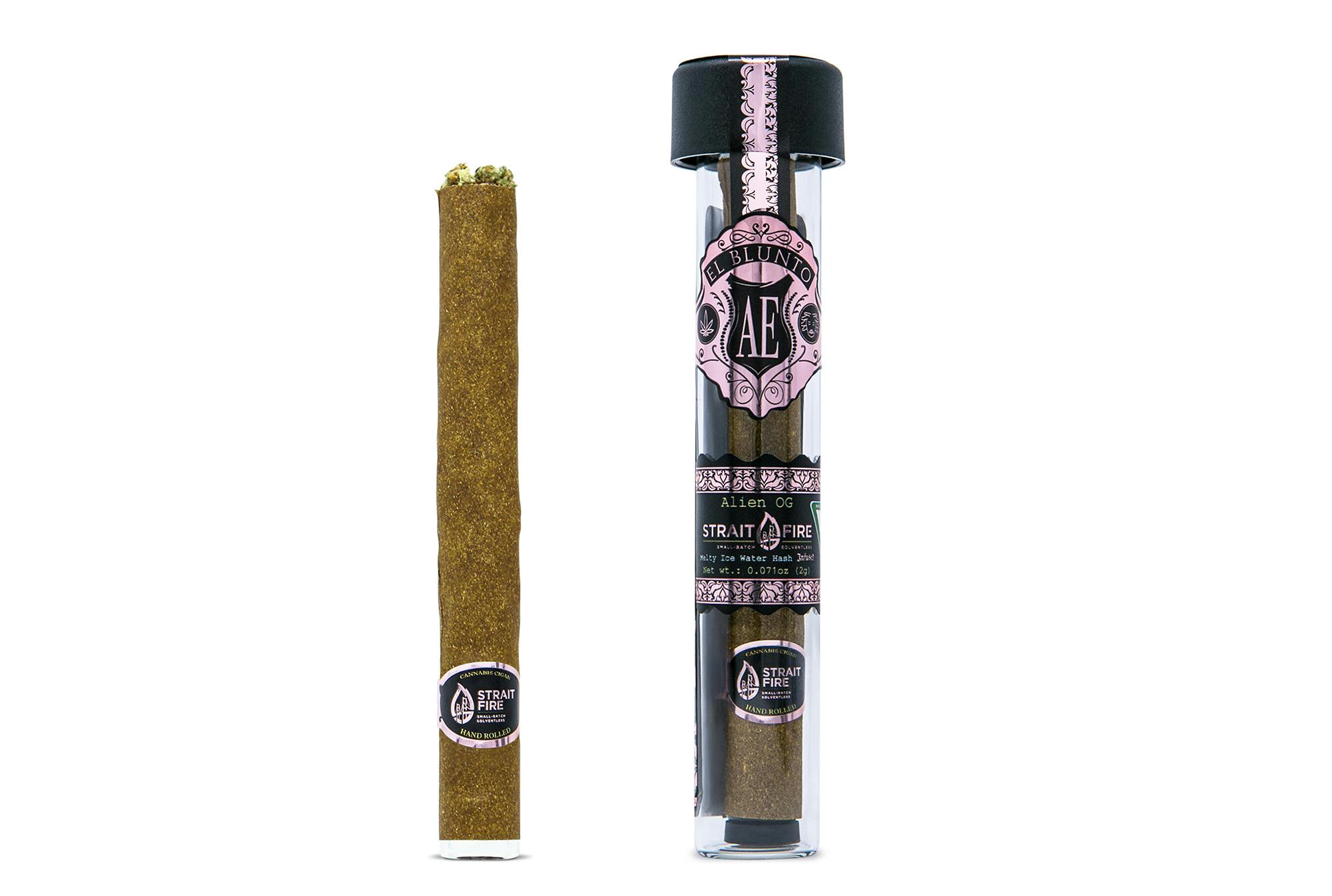 El Blunto x Strait Fire - Alien OG - 2G - Hash Infused [Blunt] - image 1