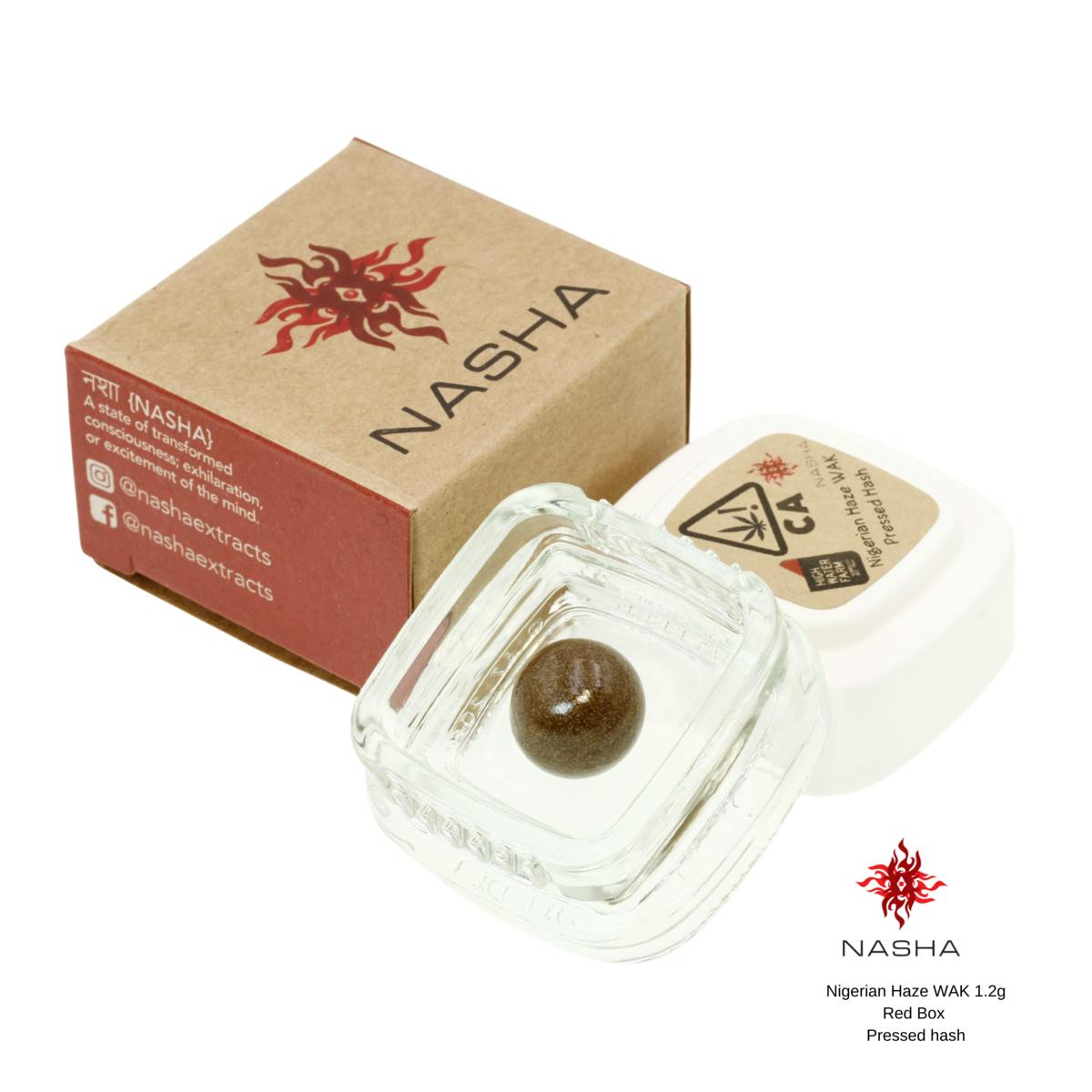 Nigerian Haze WAK 1.2g Red Pressed Hash (High Water Farm) - image 1