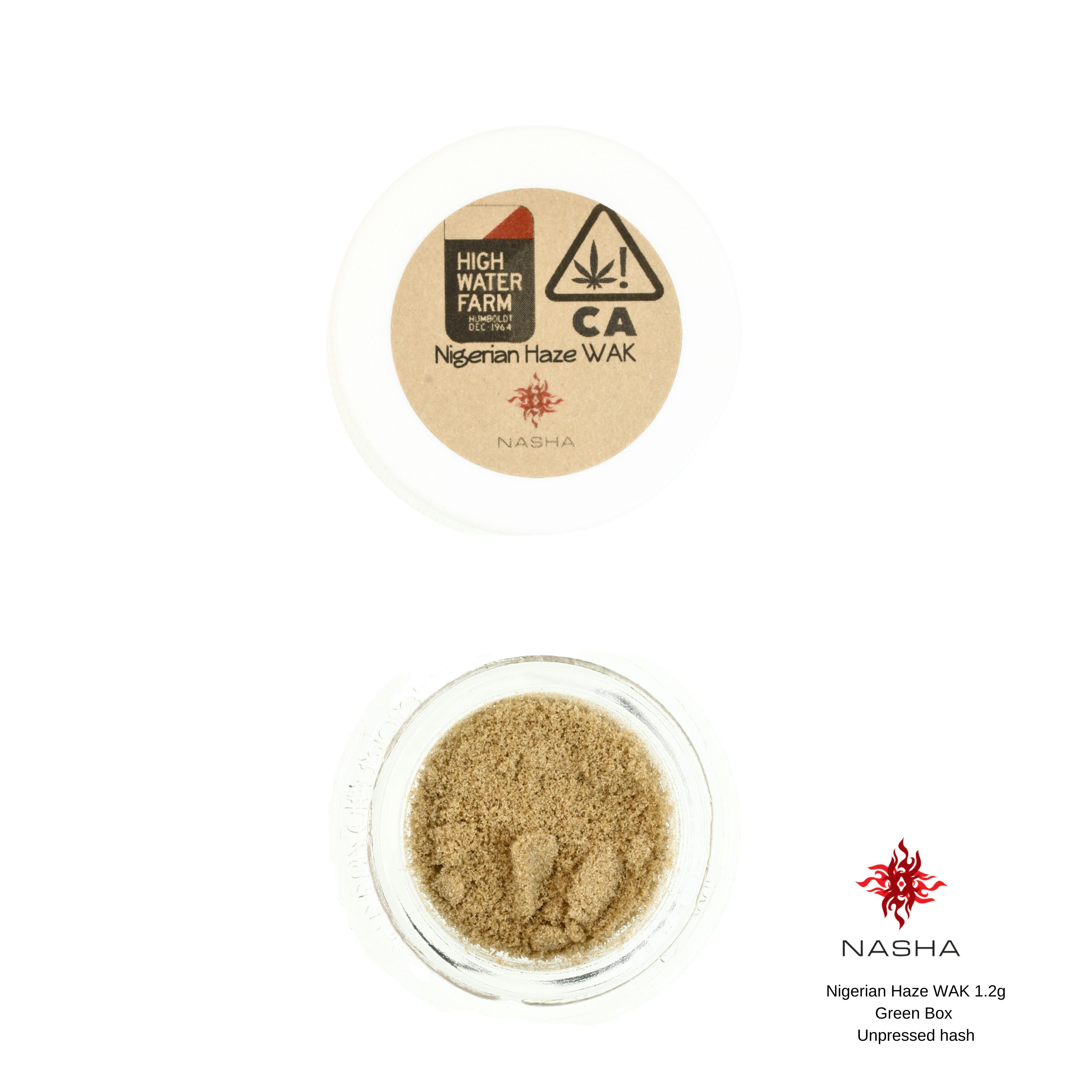 Nigerian Haze WAK 1.2g Green Unpressed Hash (High Water Farm) - image 2